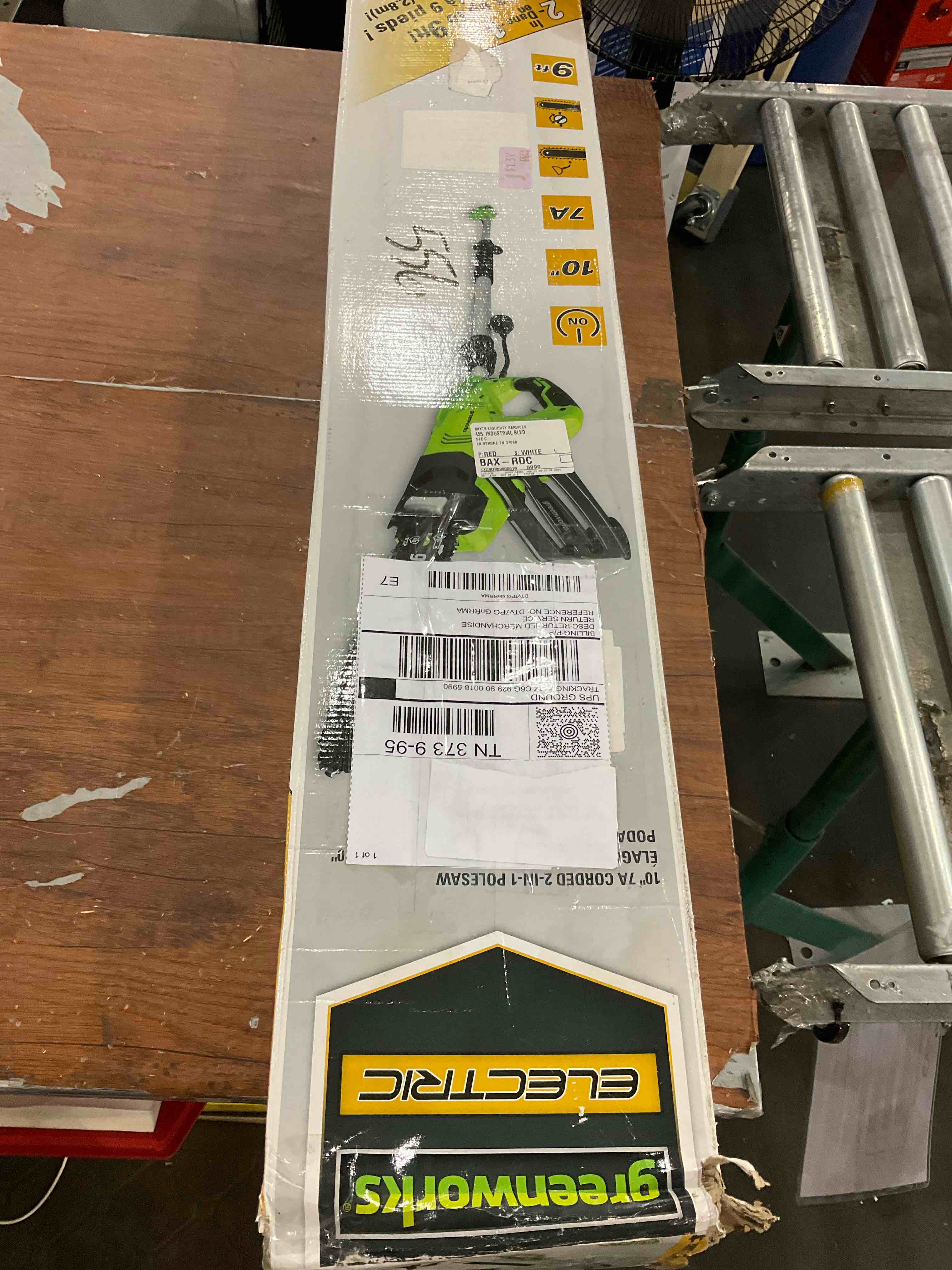 Condition photo showing As Is for Greenworks 7 Amp (2-In-1) 10-inch Corded Electric Polesaw, PSCS06B01