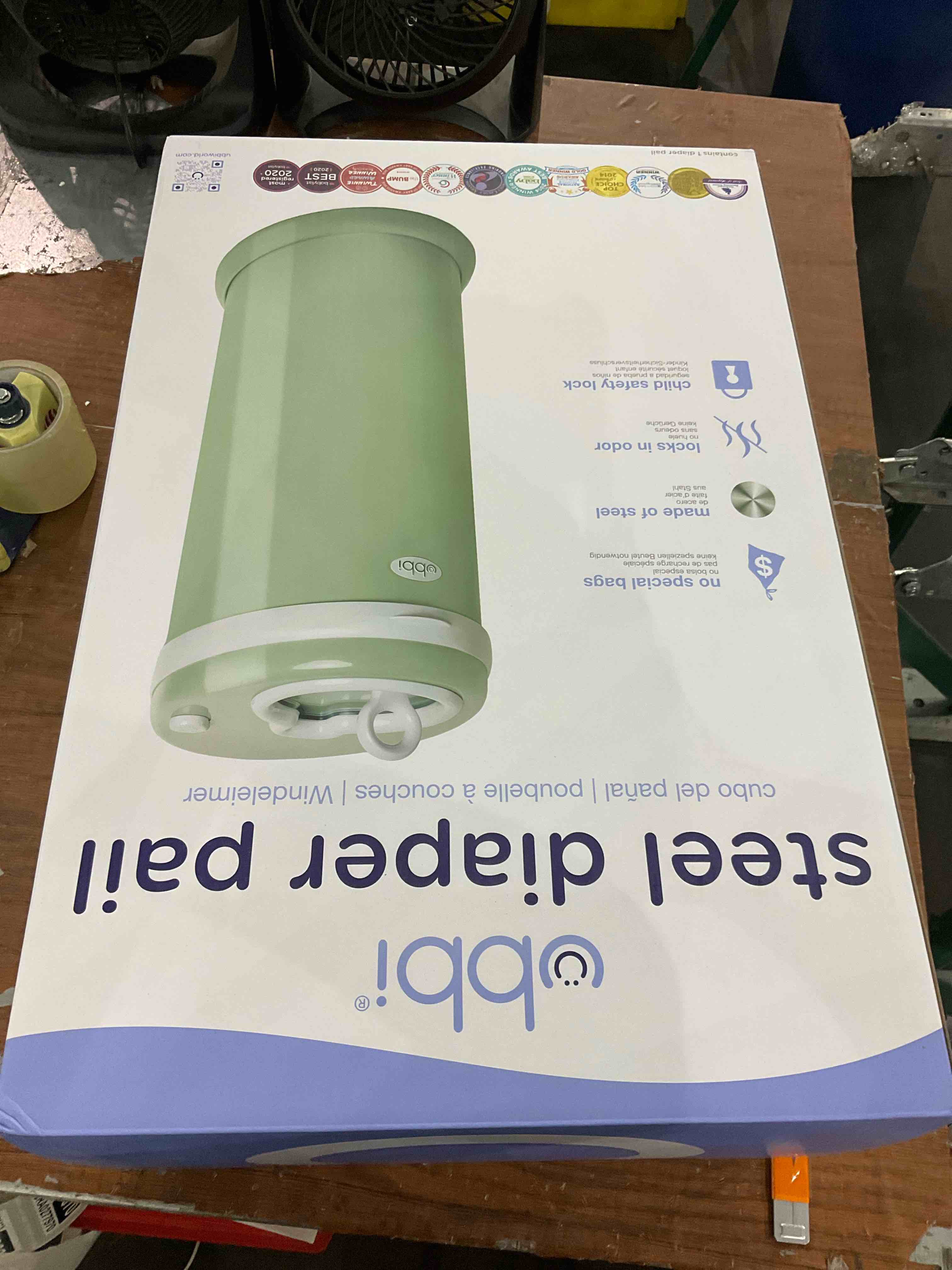 Ubbi Steel Odor Locking, No Special Bag Required, Money Saving, Modern