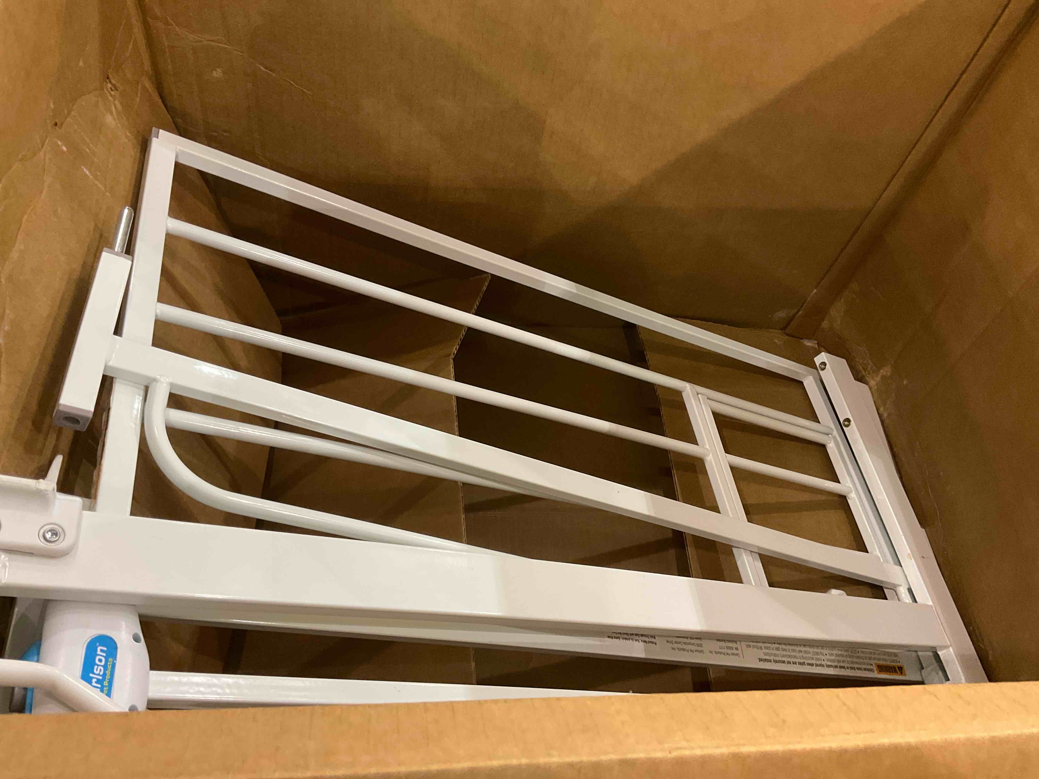 Carlson Extra Wide Walk Through Pet Gate with Small Pet Door Pressure