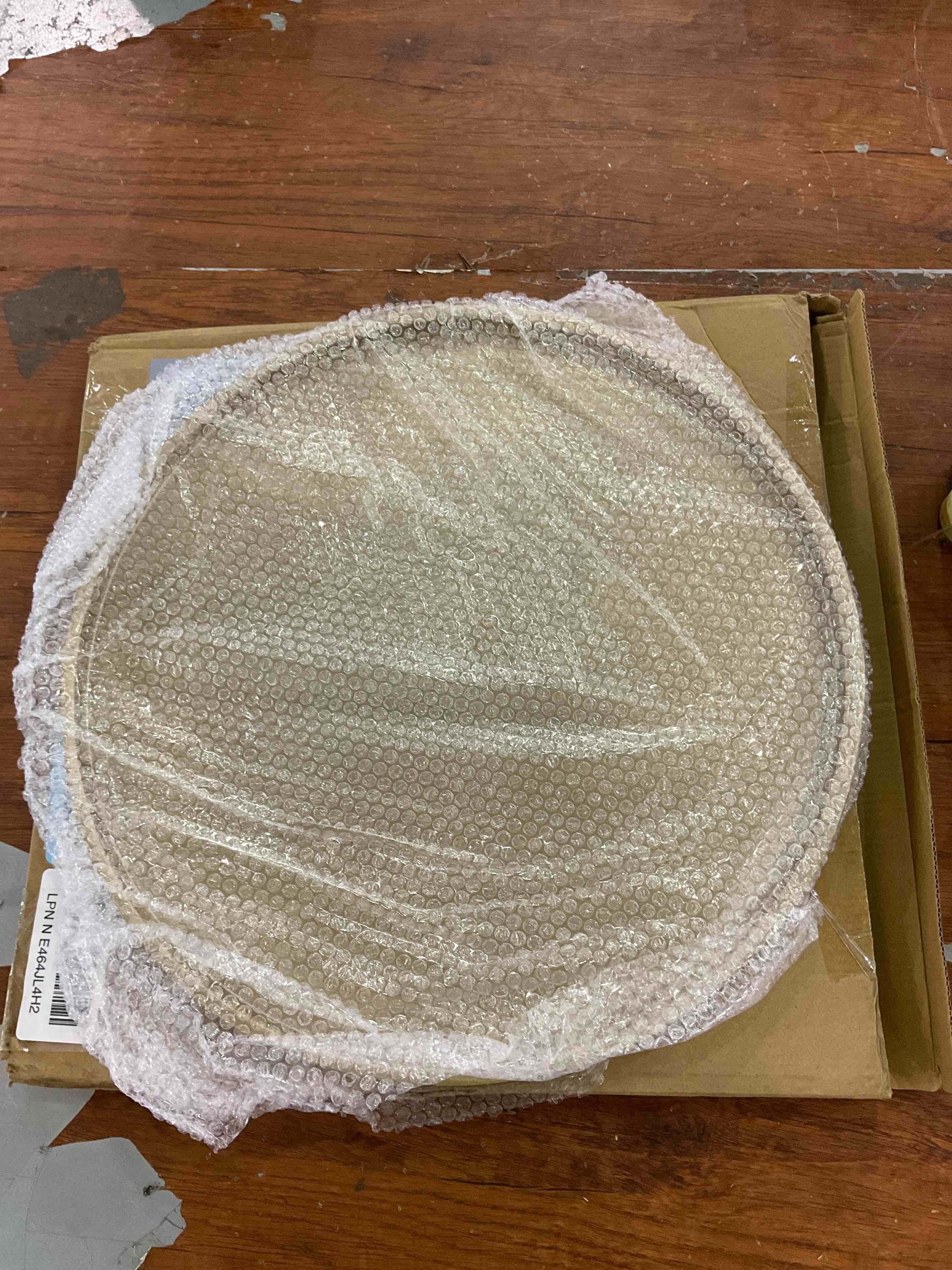 DN DECONATION Gold Tray, Large Decorative Trays for Coffee Table