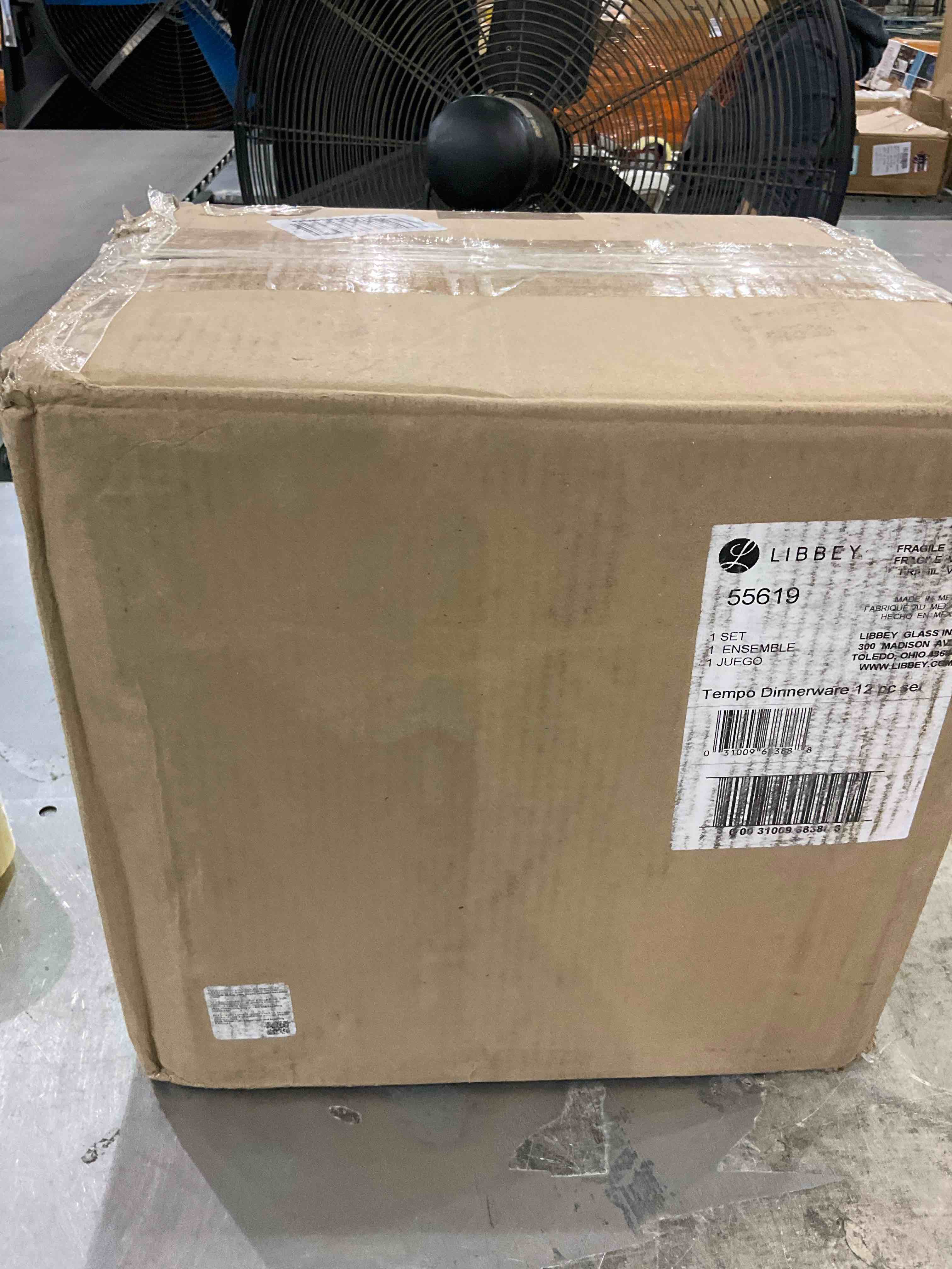 Libbey Tempo 12Piece Glass Dinnerware Set, Service for 4