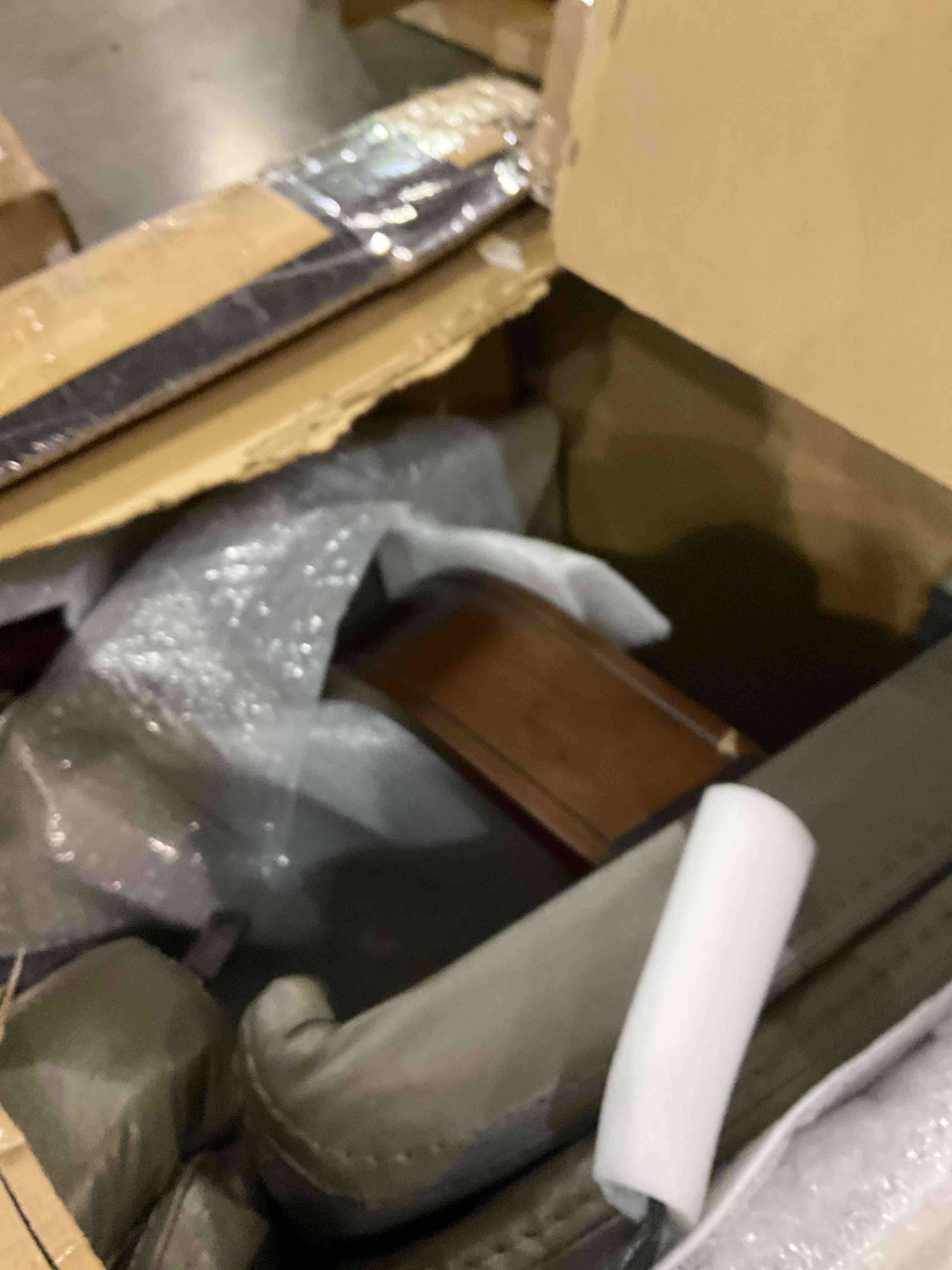 leather swivel recliner w ottoman