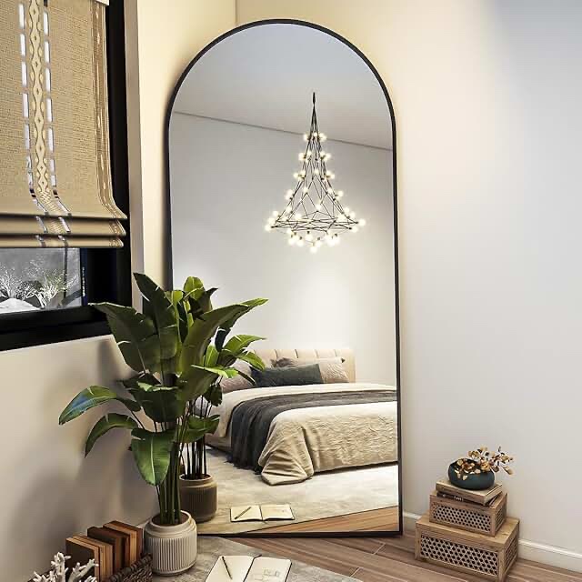 Shatterproof Metal Full Length Mirror