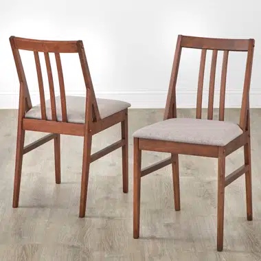 Orrie Slat Back Side Chair in Taupe