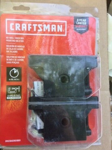 Craftsman Grip Rite No Drill Truck Tool Box Mounting Kit 