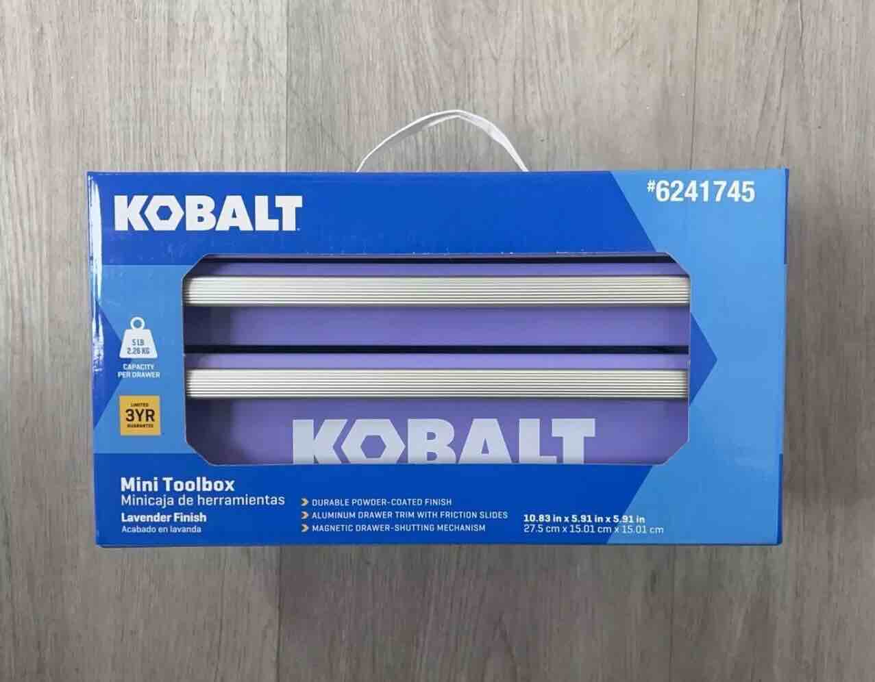 Kobalt Mini 2-Drawer Steel Tool Box In Lavender