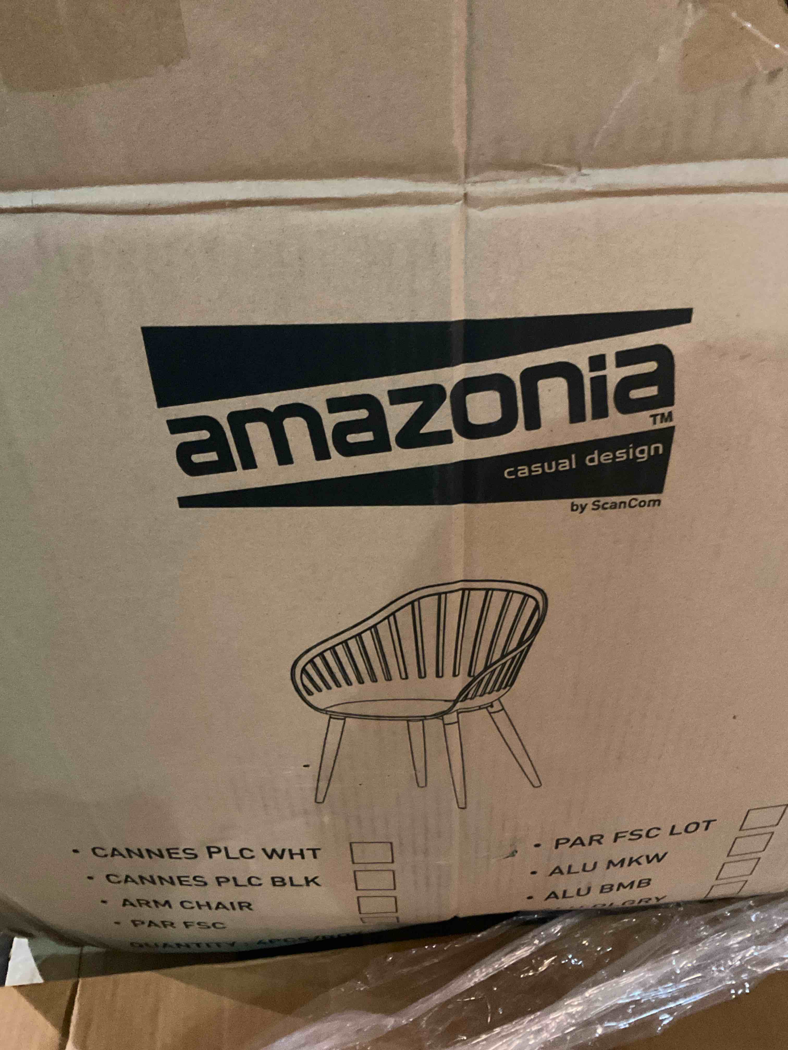 Amazonia 3 Piece Rectangular Patio Dining Set W/Black Aluminium Chairs