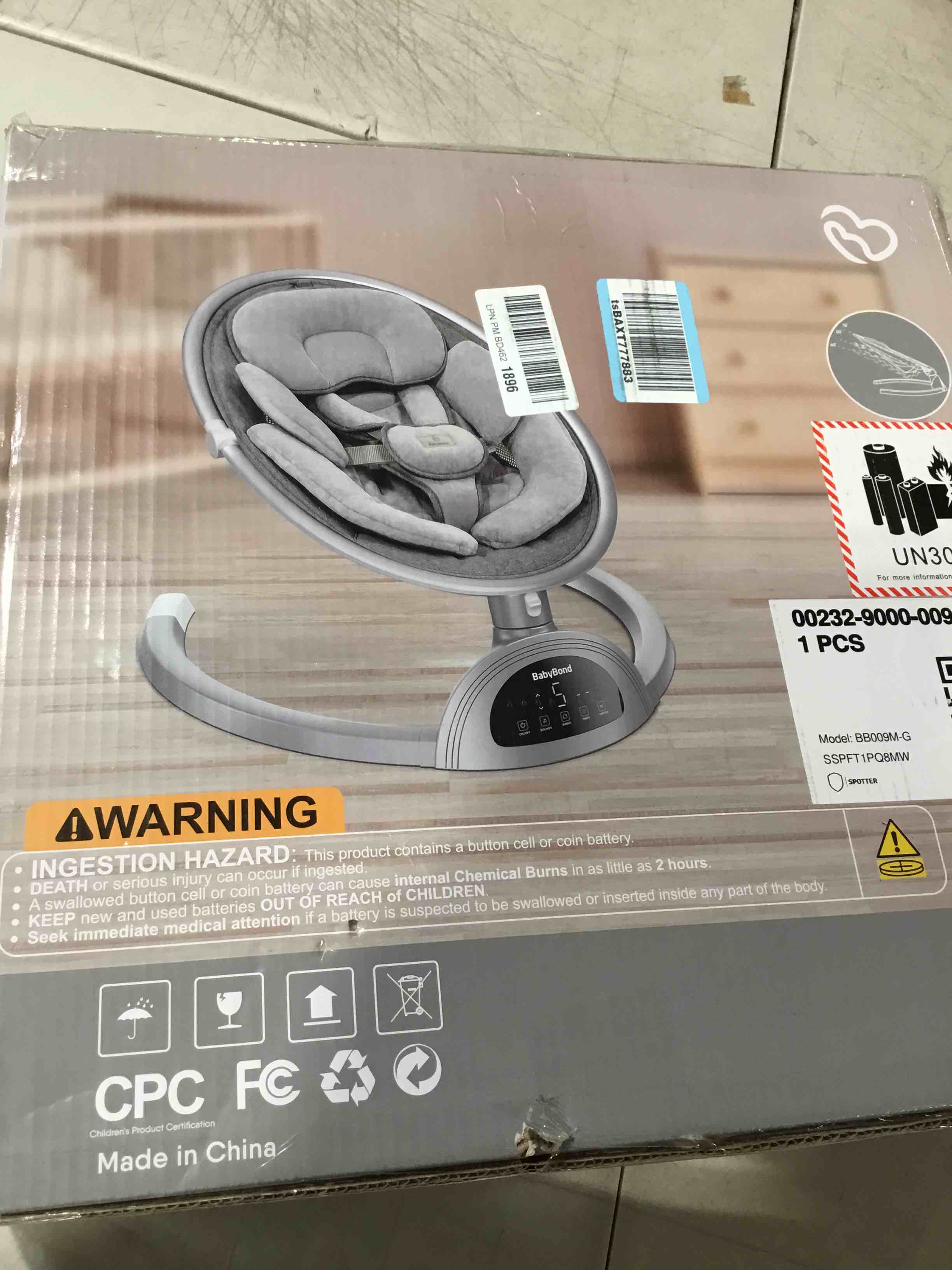 BabyBond Baby Swings for Infants, Bluetooth Infant Swing with Music