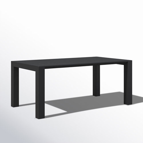 farrah extendable plastic / acrylic outdoor dining table
