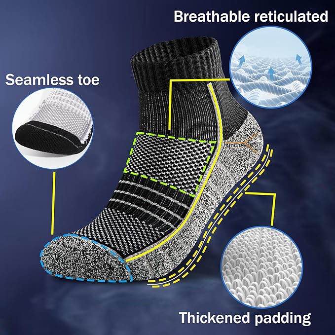 mens athletic Quarter socks 