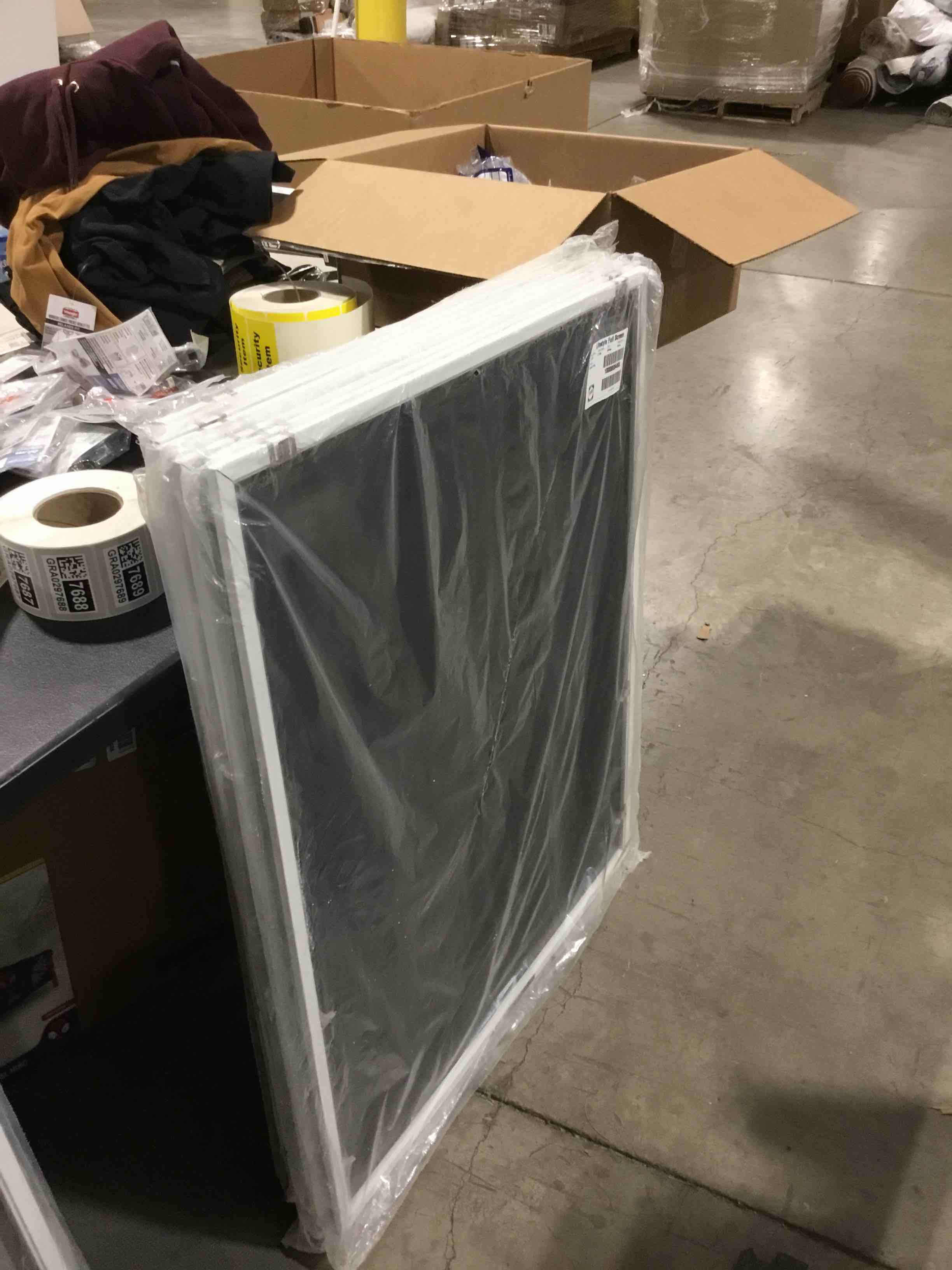 Pella Lifestyle 35n - 37n White Fiberglass Frame Window Screen (2)