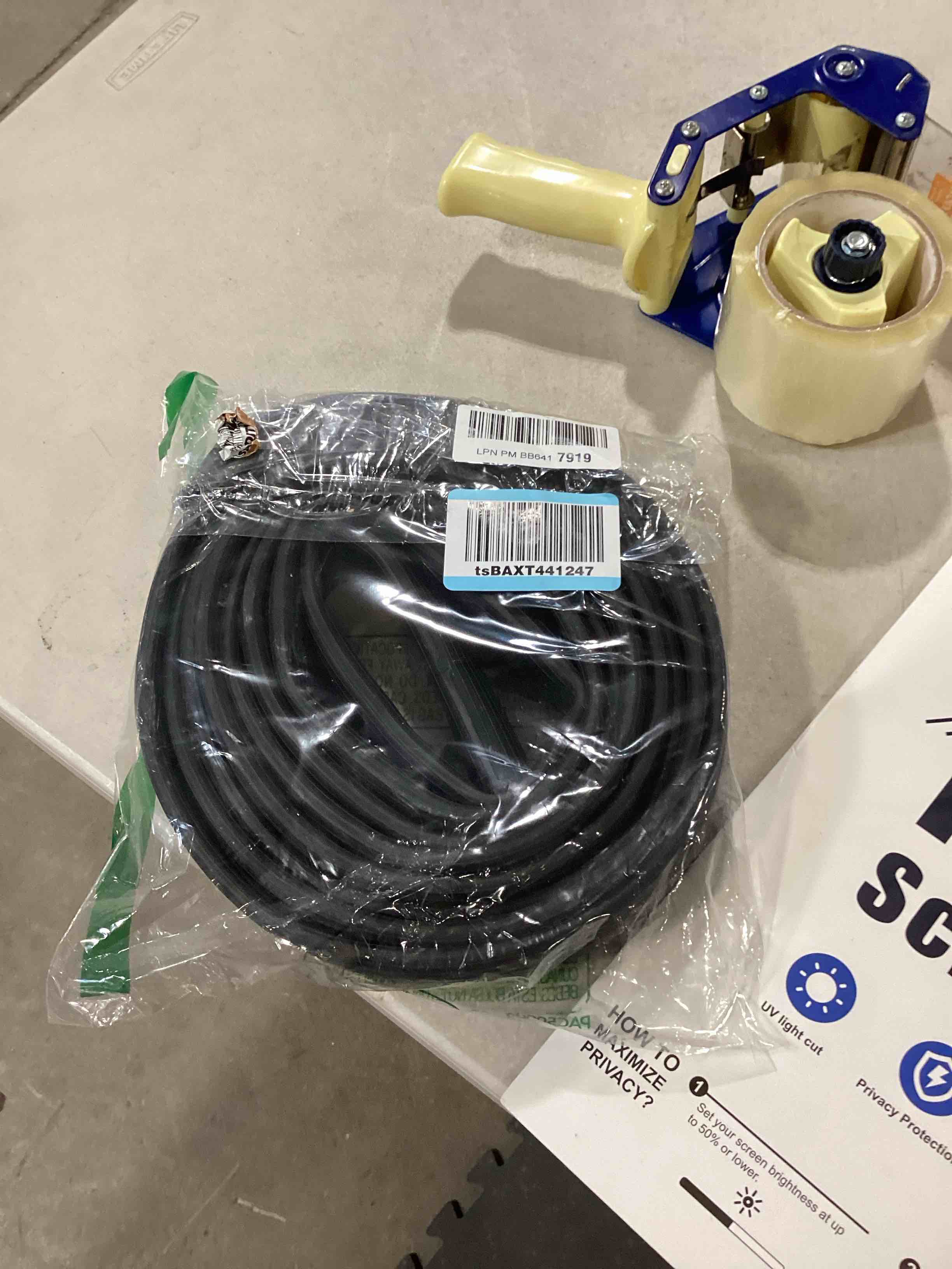 16.4FT Garage Door Seals Bottom Rubber P Bulb Bottom Weather Seal, Weatherproof Replacement Weather Stripping Compatible with Overhead Door (16.4 FT, Black)