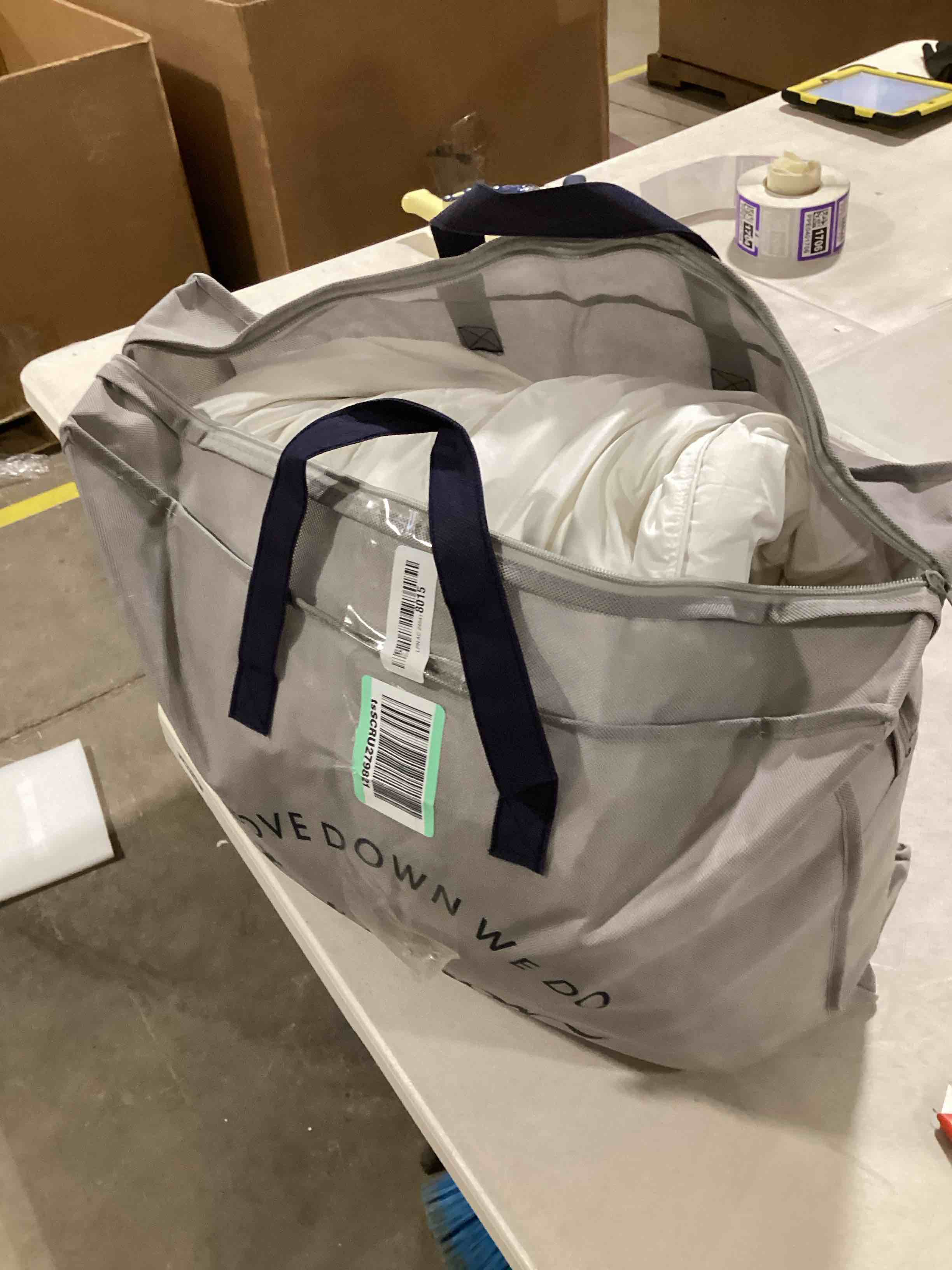 Globon Ultra-Soft Down Feather Comforter Queen Size,Luxurious Fluffy Hotel Collection Duvet Insert for All Season,Noiseless Shell, 700 Filling Power,Medium Weight with Corner Tabs, White