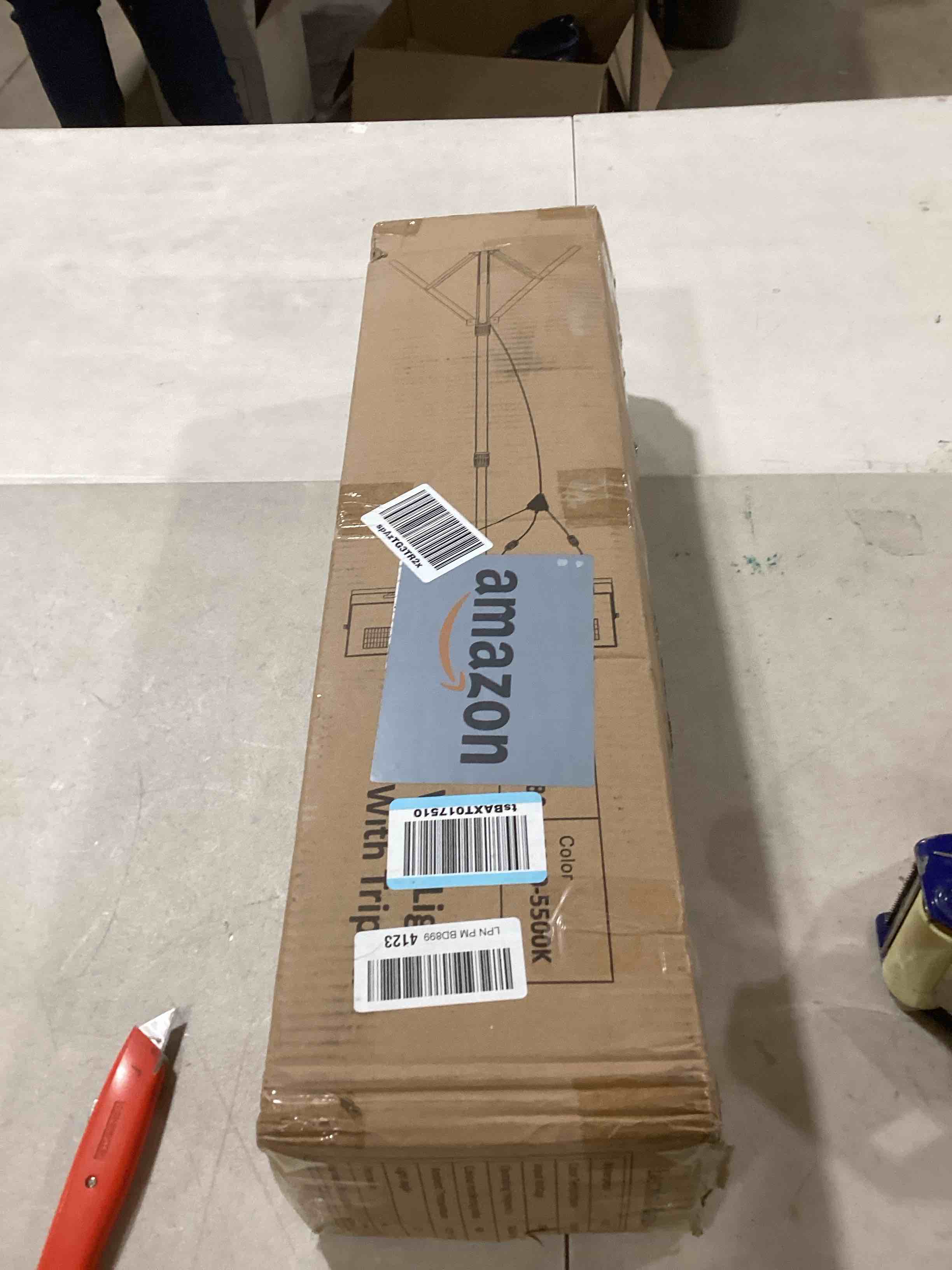 24000 Lumen LED Work Lights with Stand, Floodlight Work Light 2 Adjustable Head Work Light with 16FT IP67 aterproof Tripod Work Light Stand with Individual Switch for Construction Lighting 2 Head Foldable Stand Work Light