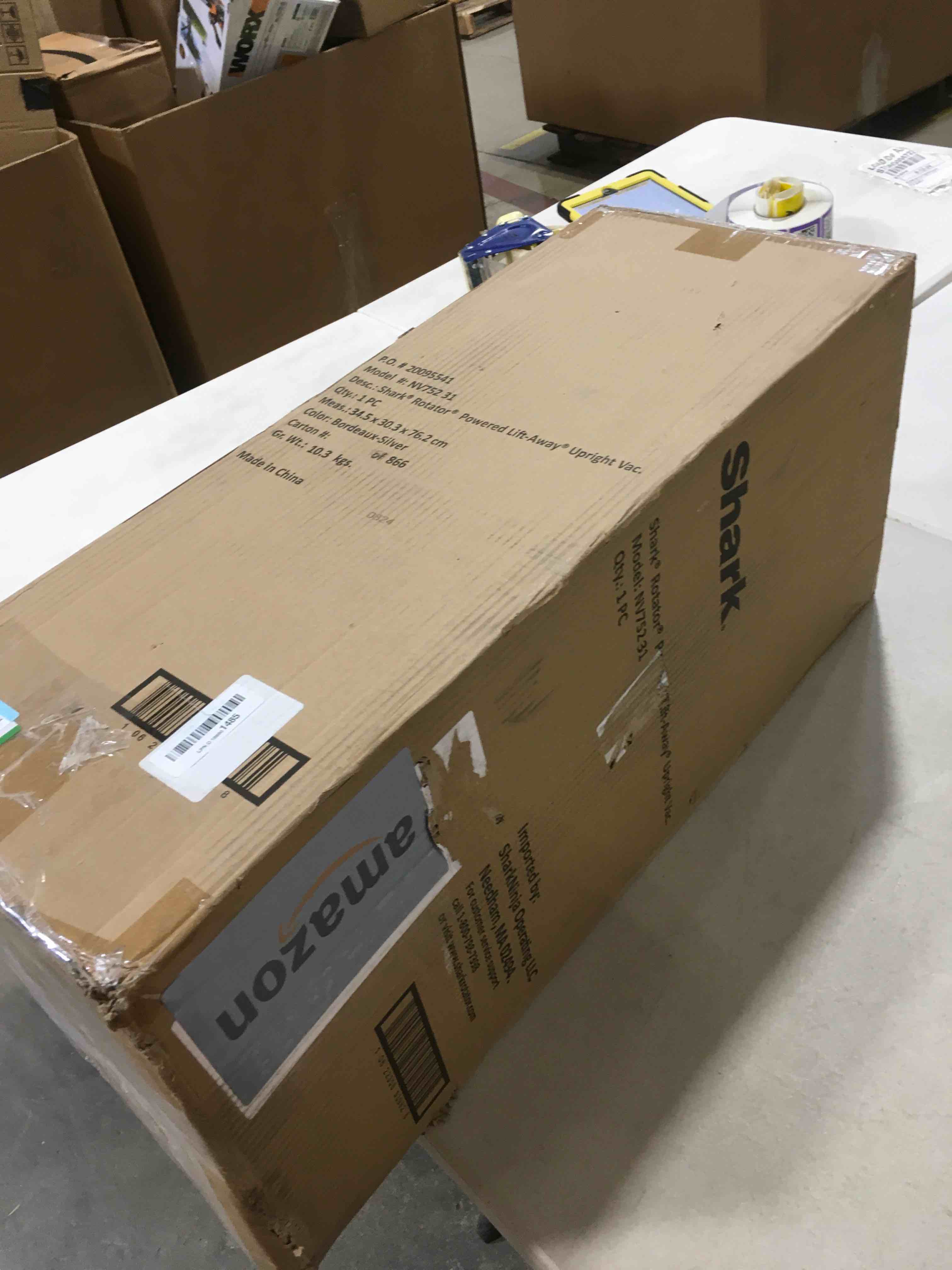 Shark NV752 Rotator Powered Lift-Away TruePet Upright Vacuum with HEPA Filter, Large Dust Cup Capacity, LED Headlights, Upholstery Tool, Perfect Pet Power Brush & Crevice Tool, Bordeaux