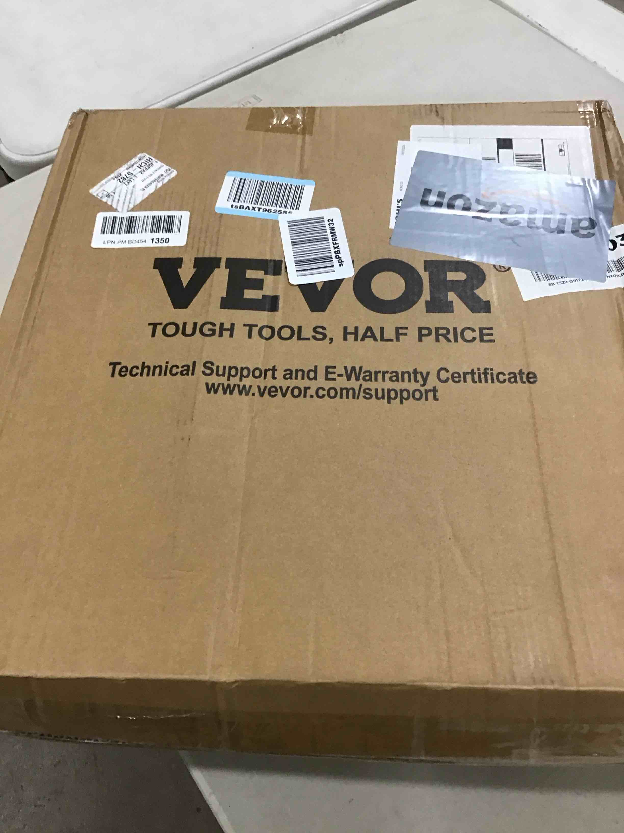 VEVOR Folding Walker, 2-Button Folding Walkers with 8-Level Adjustable Height and Durable Handles, Lightweight Aluminum Mobility Walker Aid for Elderly Handicapped Disabled, Up to 350 Pounds