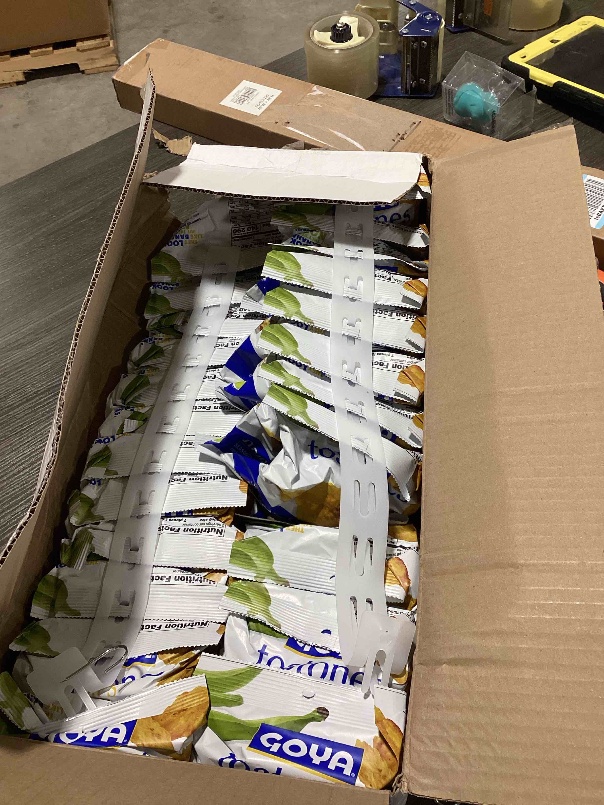 Condition photo showing New/Like New for goya tostones chips, original, 2 ounce (pack of 24) - seasoned with sea salt - great for dipping in salsas and guacamole. original 2 ounce (pack of 24)
