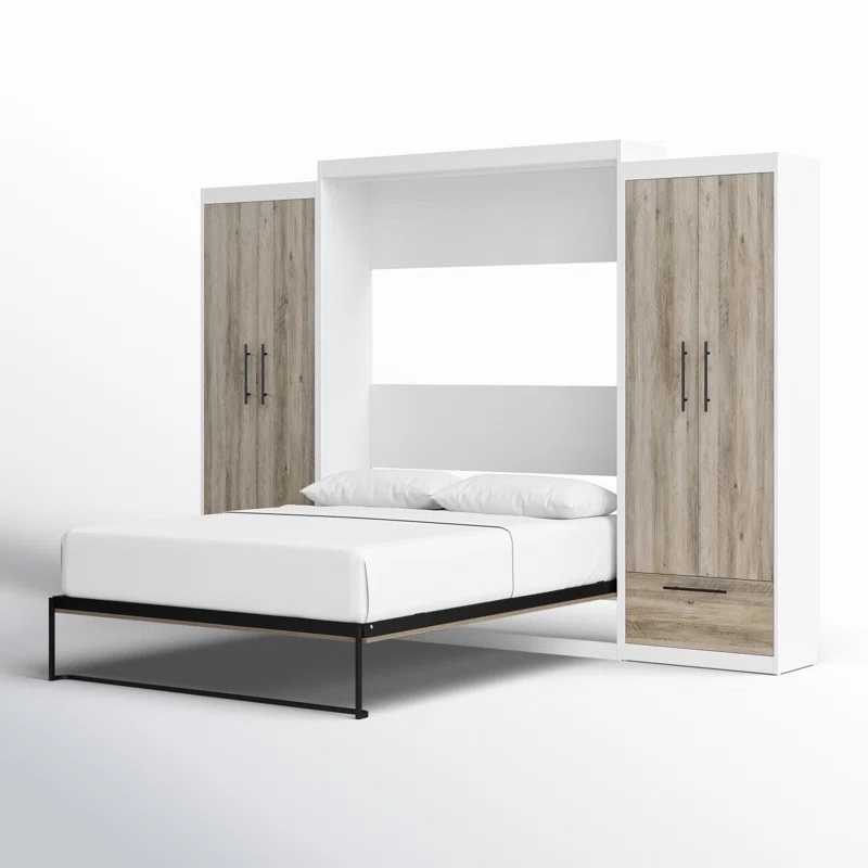Tapaktuan Murphy Storage Bed with 2 Wardrobe Side Cabinets (ONE SIDE CABINET ONLY)