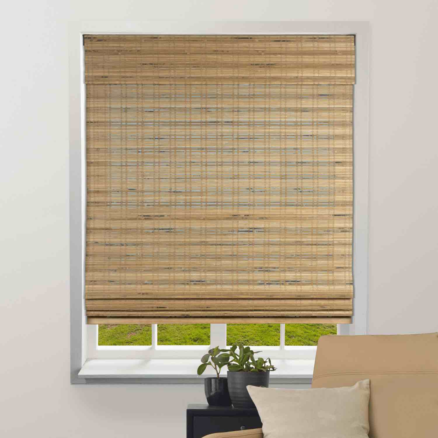 Tuscan Sheer Bamboo Roman Shades