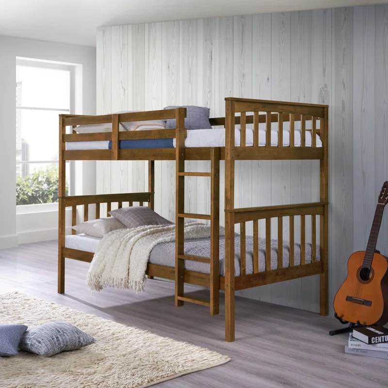 Javonne Kids Twin Over Twin Bunk Bed