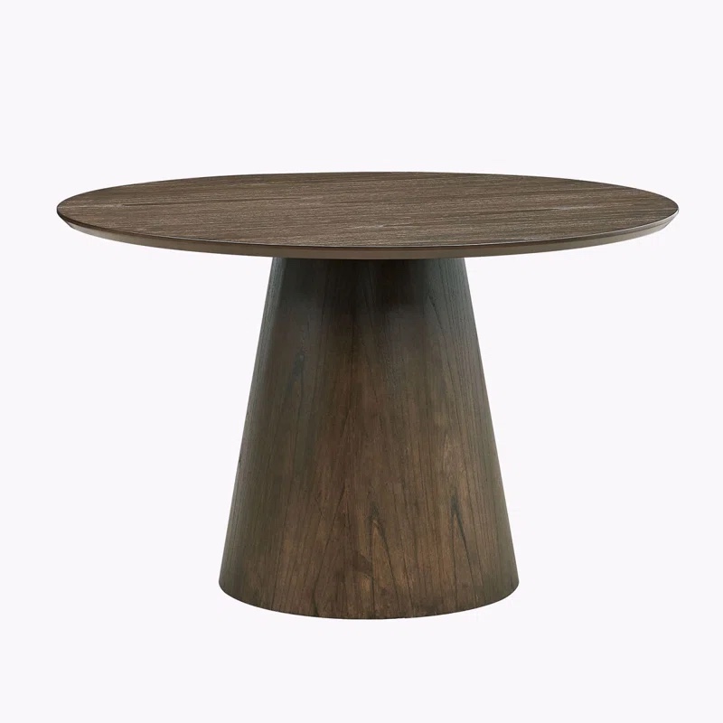47.24'' Round Modern Style MDF Wood Dining Table