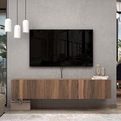 Ronnye Floating TV Stand Up to 80" TV's Wall Mounted Media Console
