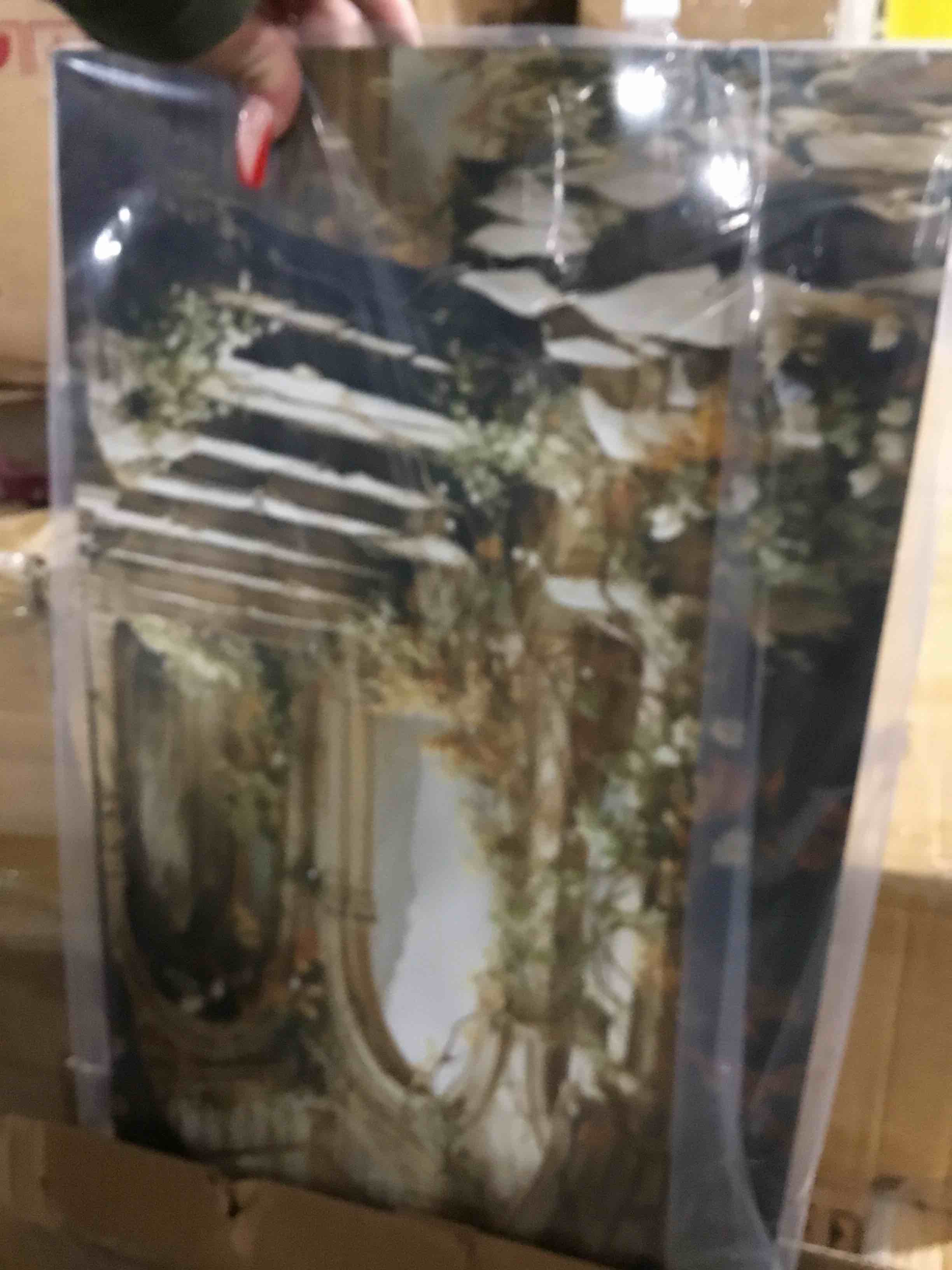ancient ruins blooms lll fantasy metal wall art 