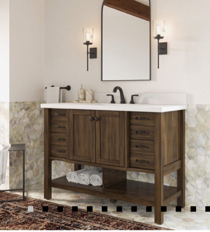 SIMILAR TO STOCK PHOTO Kingscote 48in Espresso Undermount Single Sink Bathroom Vanity