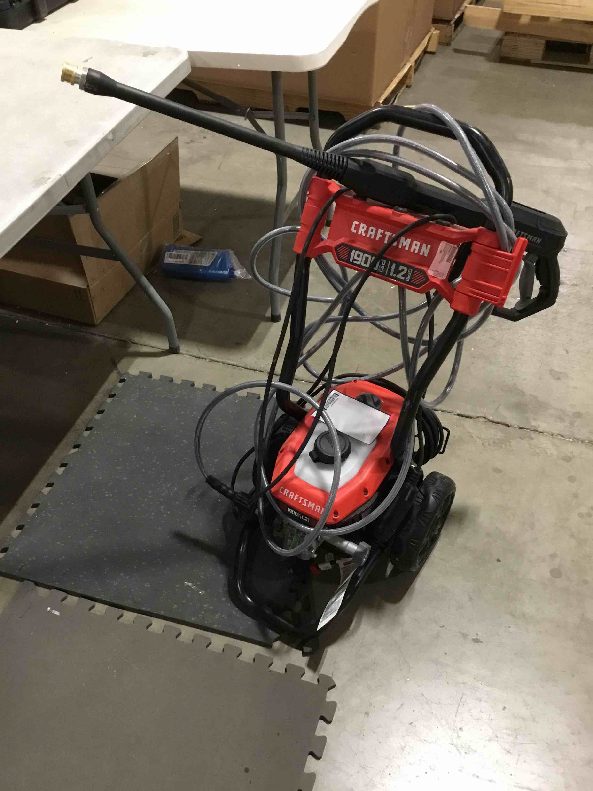 CRAFTSMAN Electric Pressure Washer, Cold Water, 1900 -PSI, 1.2-GPM ...