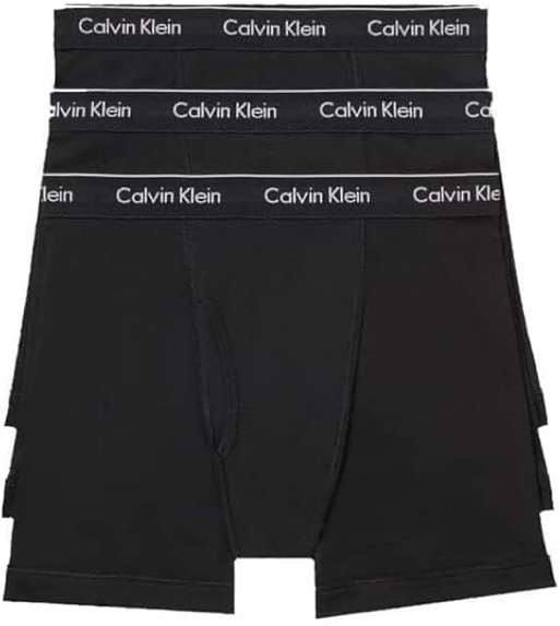 Calvin Klein Men's Cotton Classics 3-Pack Boxer Brief Small 3 Black