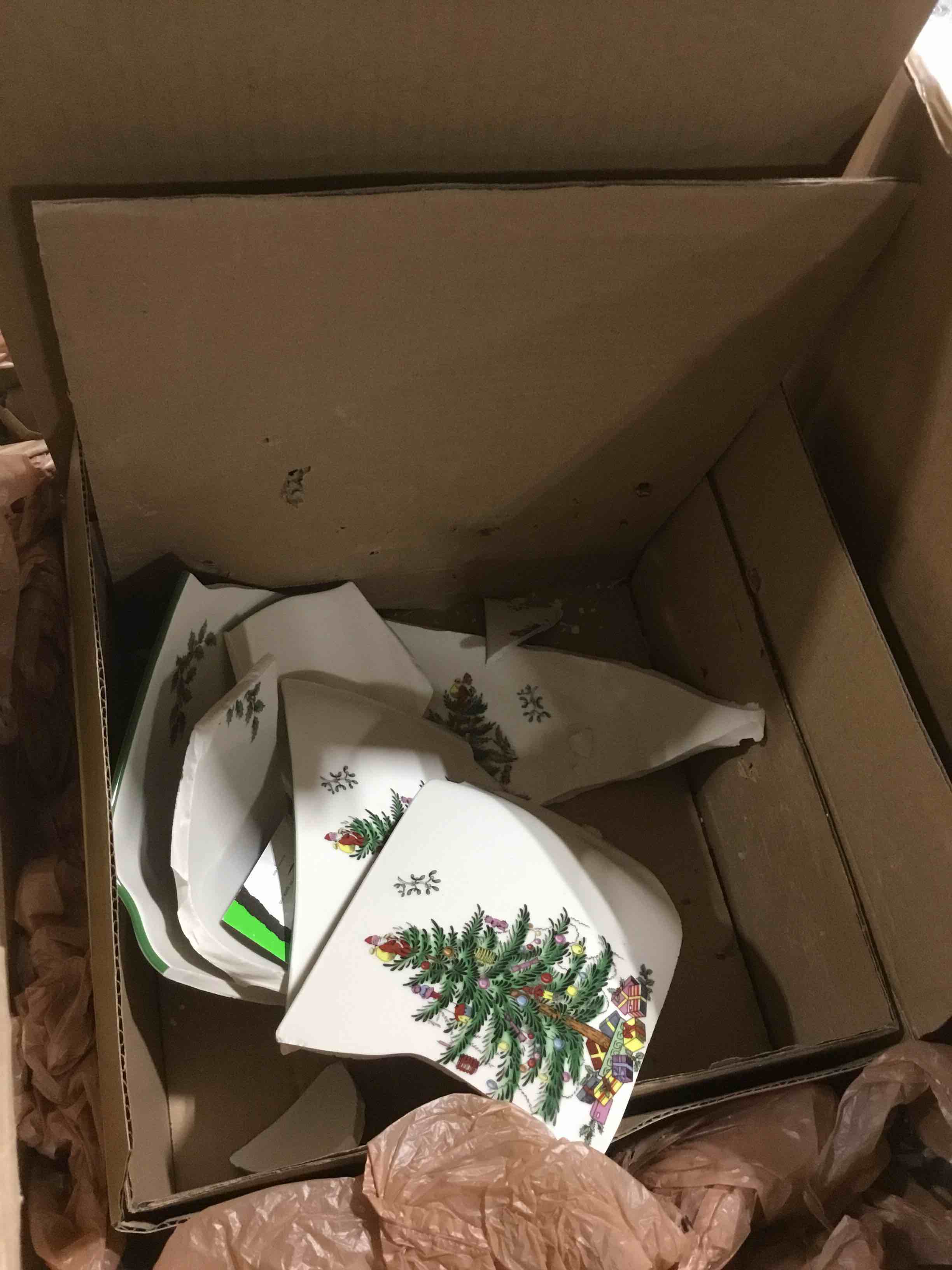 Spode Christmas Tree Large Square Bowl 10"