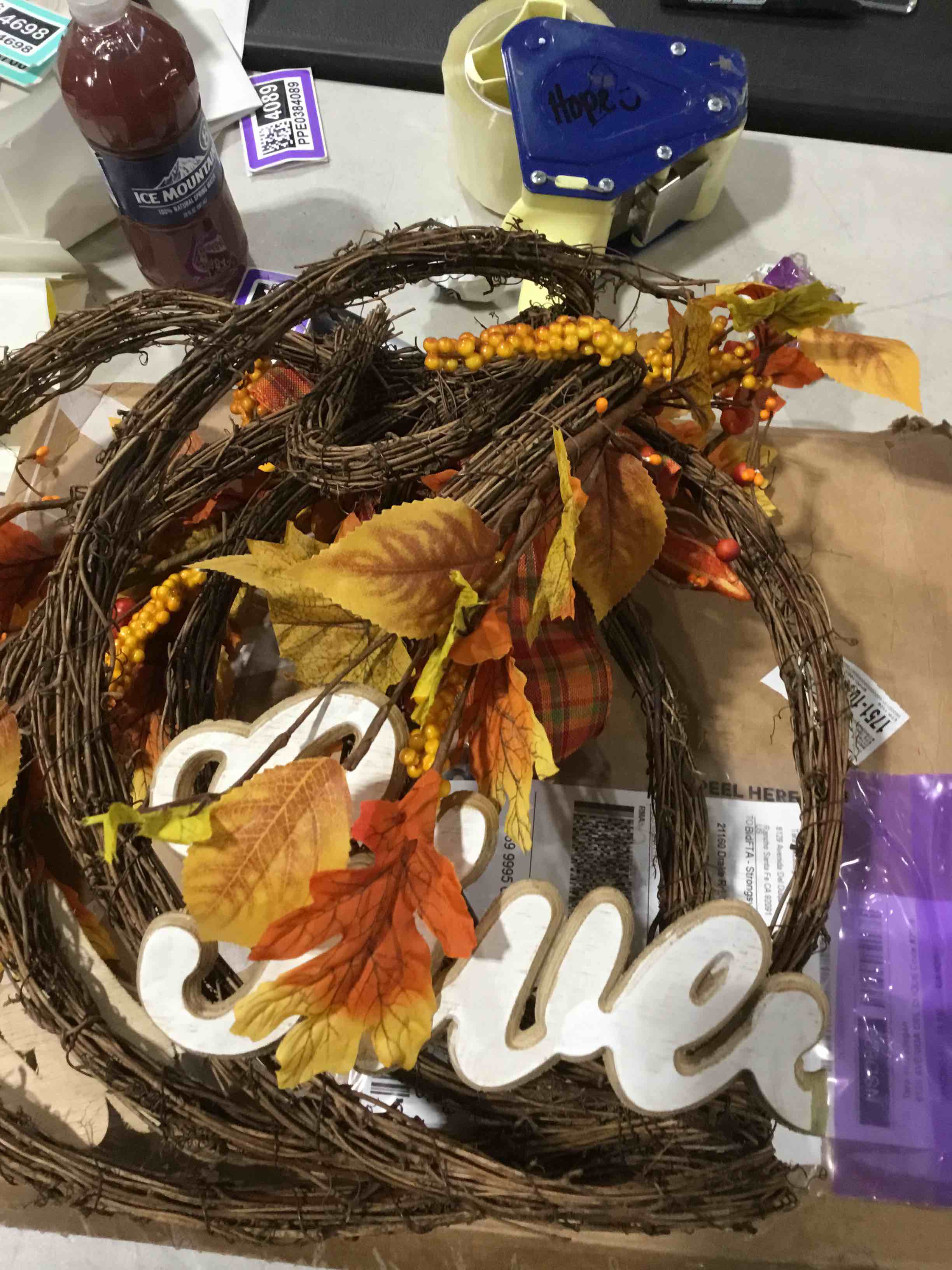 Harvest Give Thanks 20" Floral Wreath