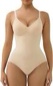 SHAPERX Bodysuit for Women Tummy Control Shapewear Seamless Sculpting Briefs Body Shaper Tank Top,SZ5213-Beige-L/XL