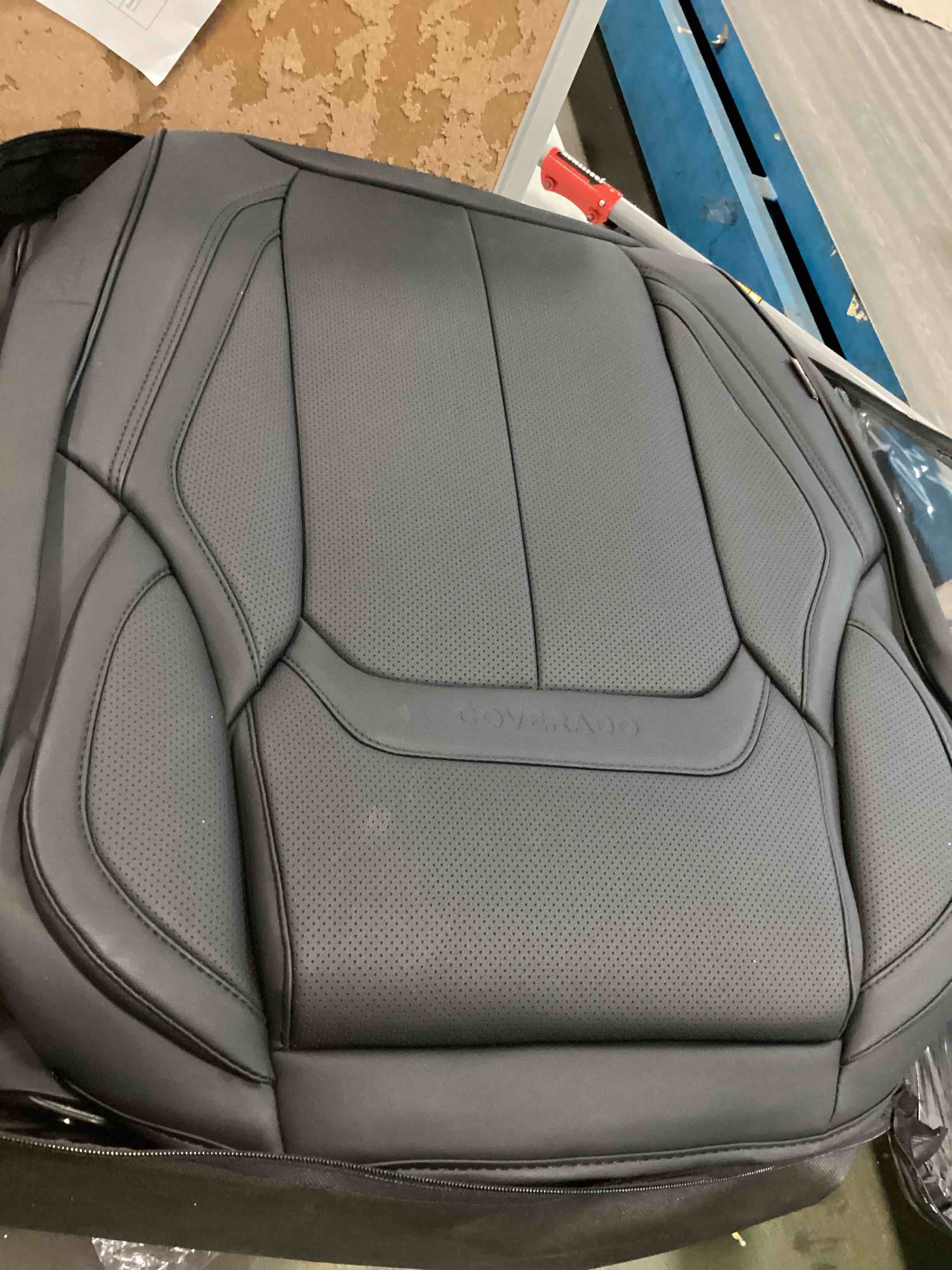 Coverado Seat Covers, Car Seat Covers Front Seats, Car Seat Cover, Car Seat Protector Waterproof, Car Seat Cushion Nappa Leather, Black Seat Covers Carseat Cover Universal Fit for Most Cars