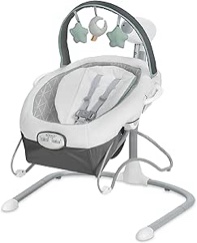 Graco Soothe n Sway LX Swing with Portable Bouncer - Derby