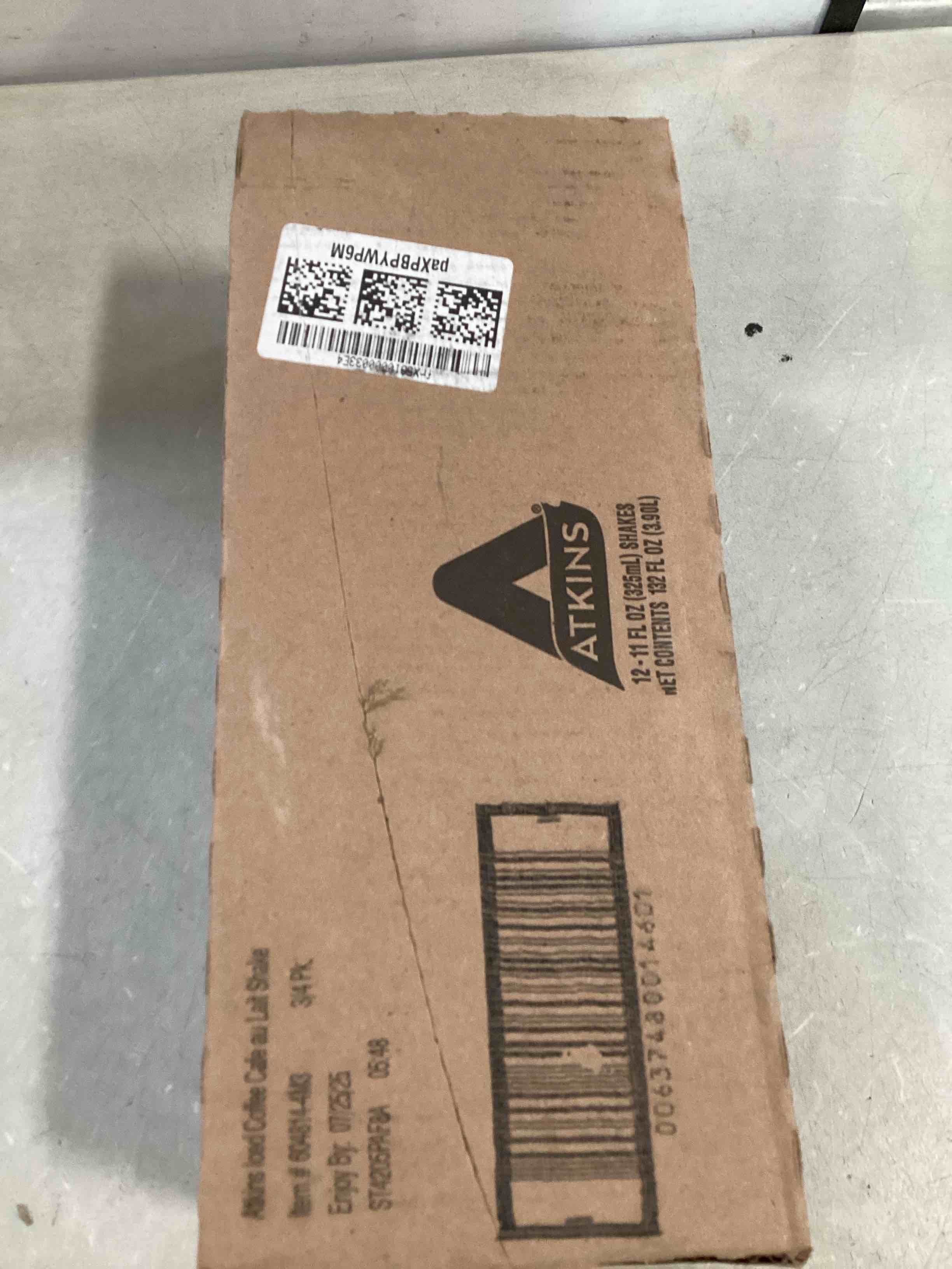 Atkins Café Au Lait Iced Coffee Protein Shake, 15g Protein, Low