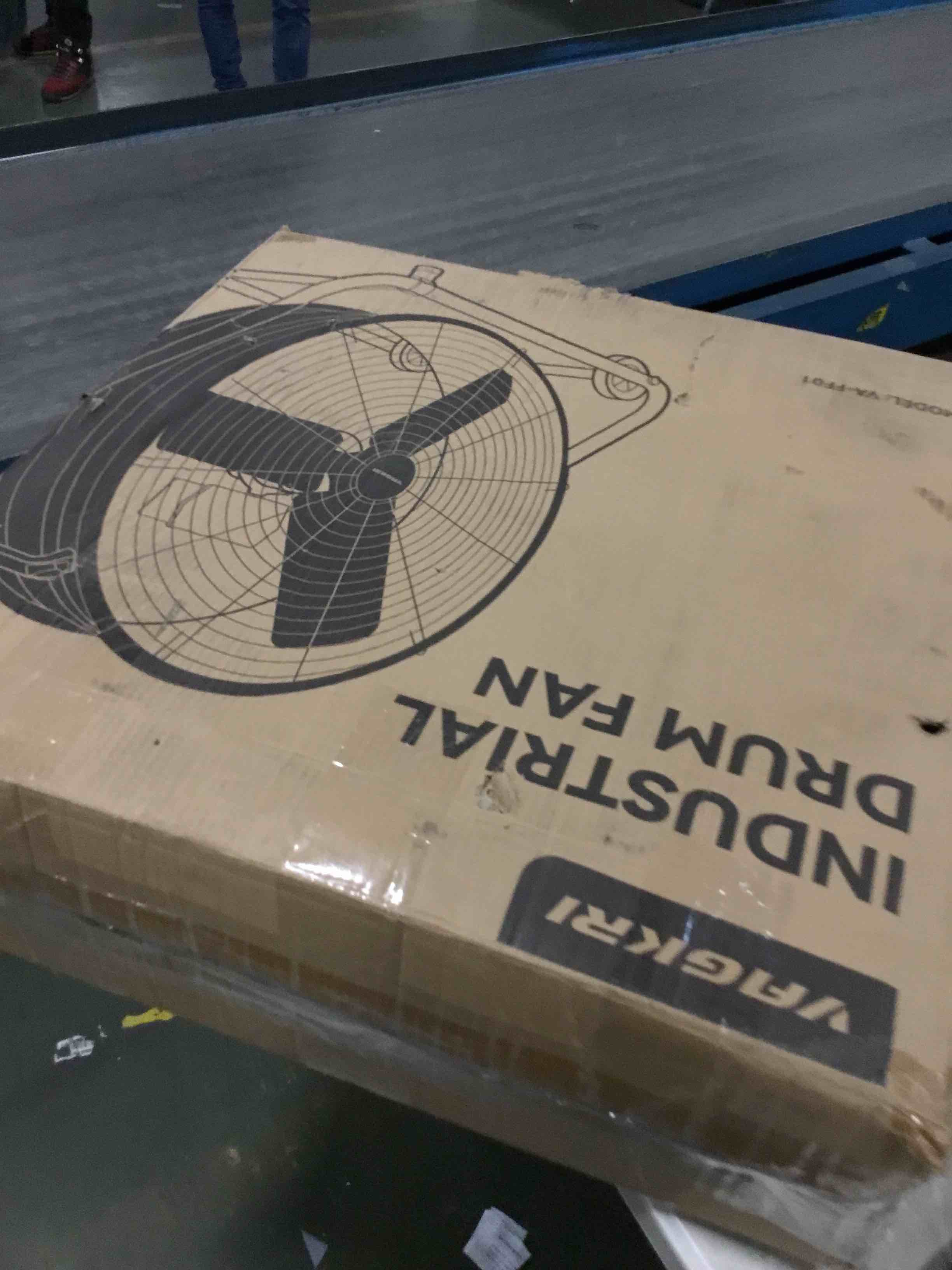 VAGKRI 24 Inch Industrial Drum Fan, 320W High Velocity Floor Fan, 3