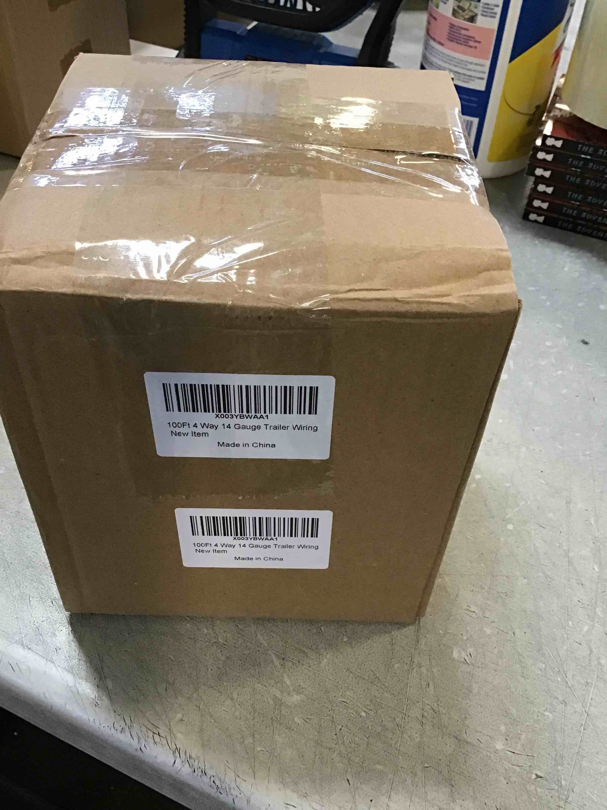 Trailer Wiring Harness 100FT 14 Gauge Trailer Tow Harness Bonded Spool