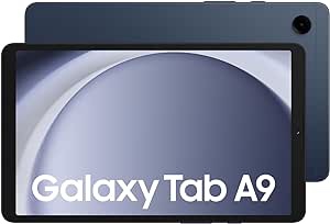 Samsung Galaxy Tab A9 (SM-X110), 64 GB de RAM, solo WiFi, GSM desbloqueado de fábrica, versión internacional (paquete de cargador de pared de 15 W) (azul marino)
