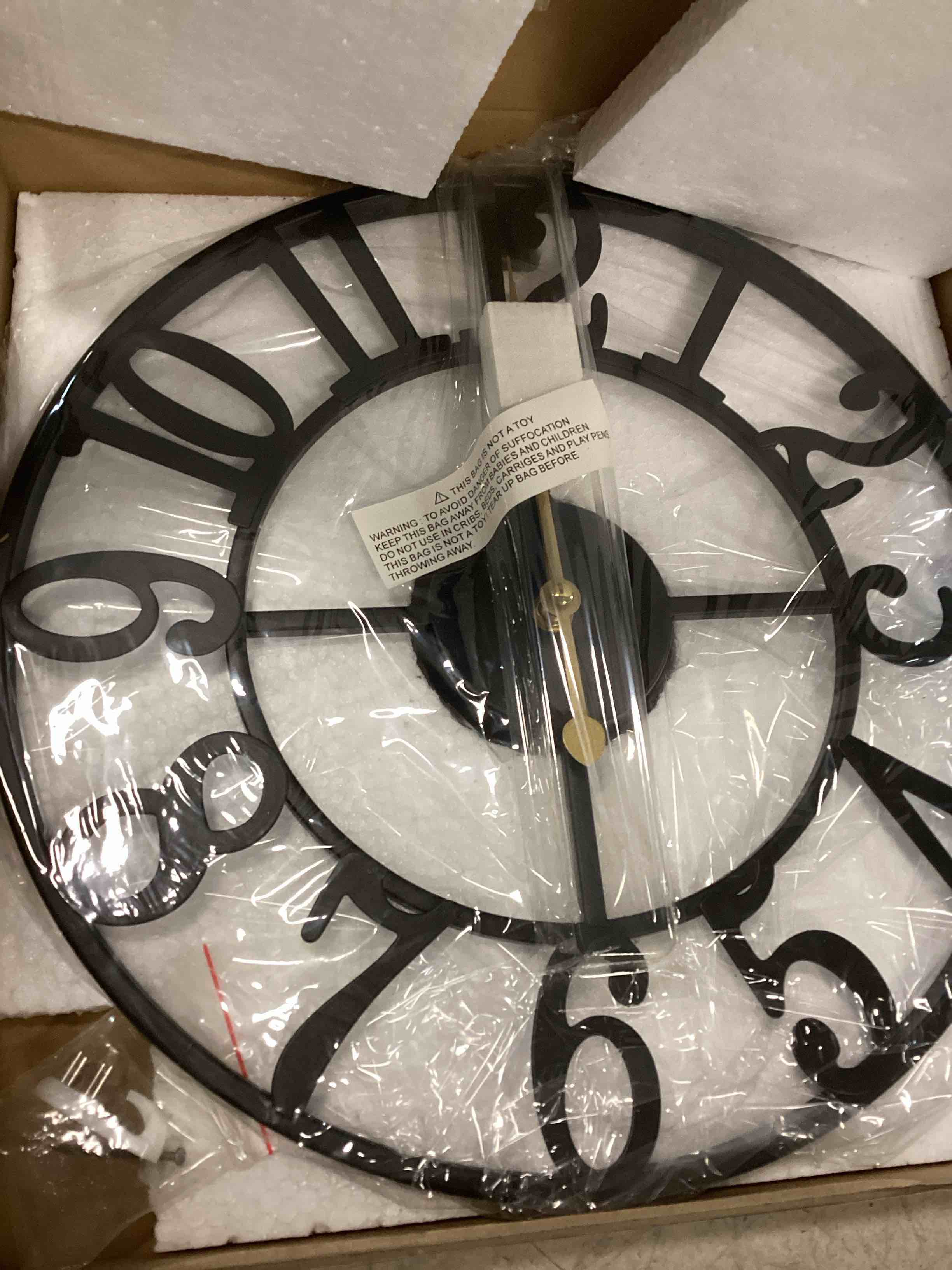 LEIKE Large Wall Clocks,Silent,Non Ticking,Battery Operated Small