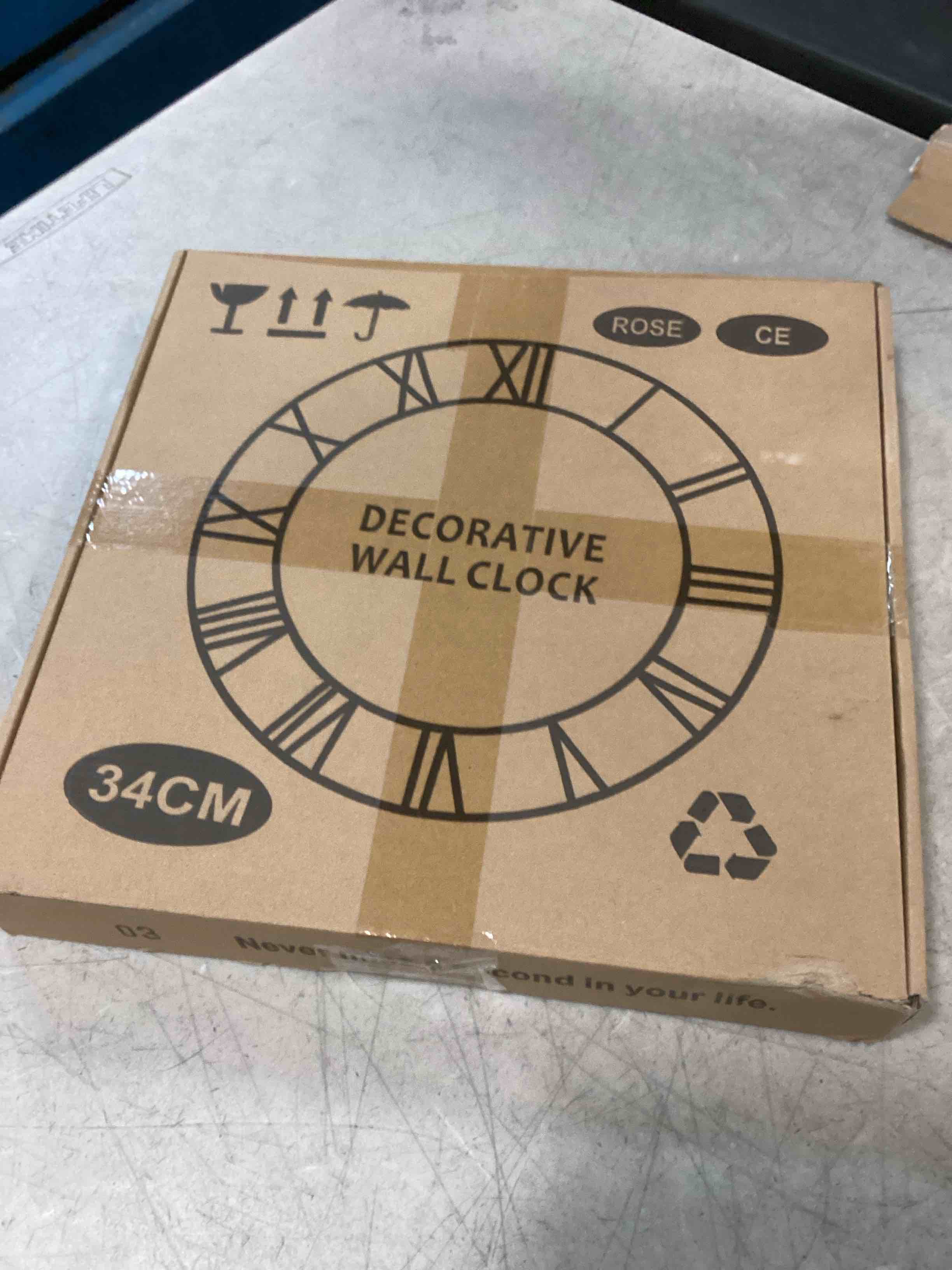 LEIKE Large Wall Clocks,Silent,Non Ticking,Battery Operated Small