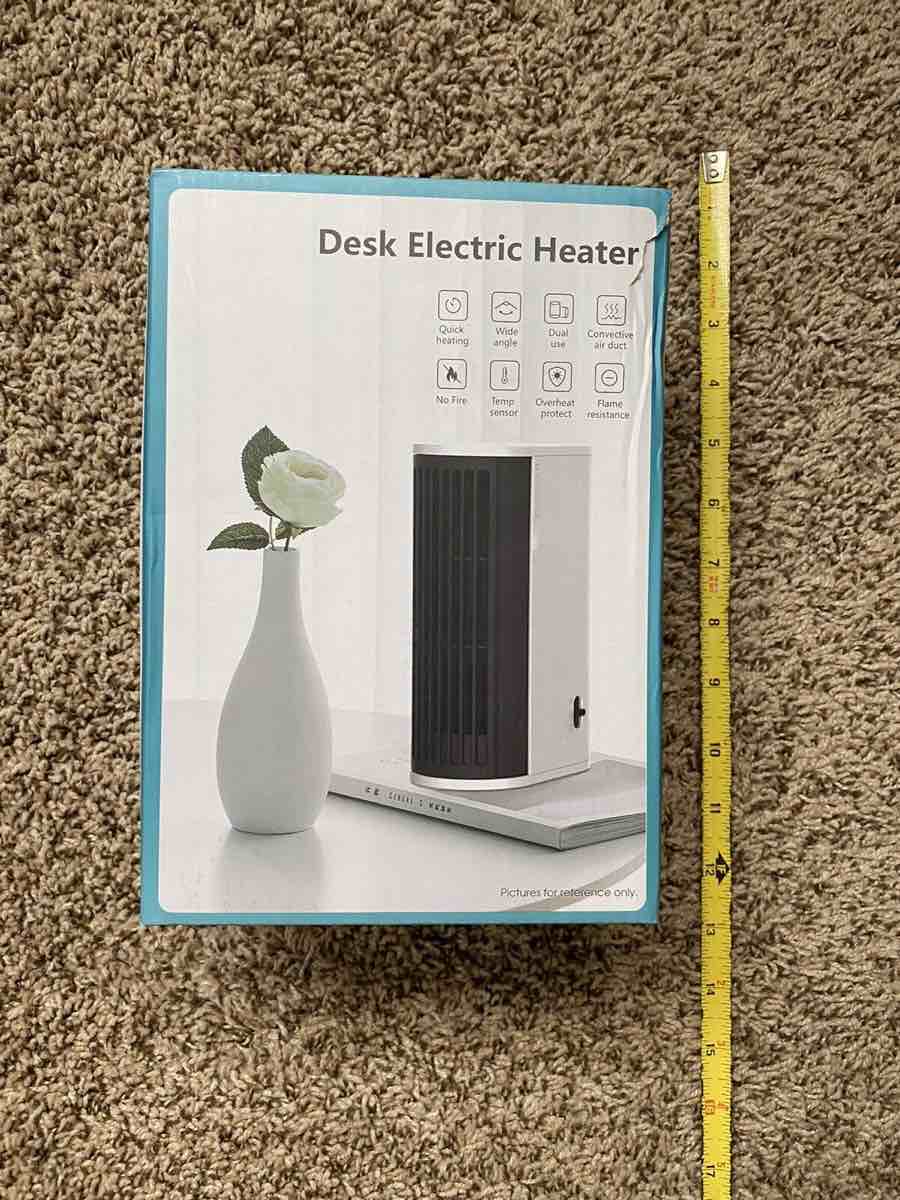 NEW IN BOX DESK ELECTRIC PERSONAL SPACE HEATER DH-QN06 120V WARMER NICE