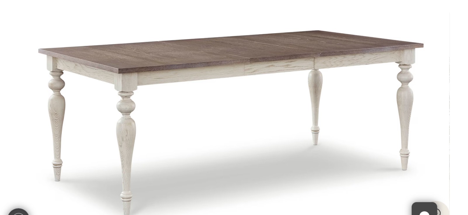 (incomplete box 1 of 2 ) Amelia Oak Rectangle Dining Table with Leaf