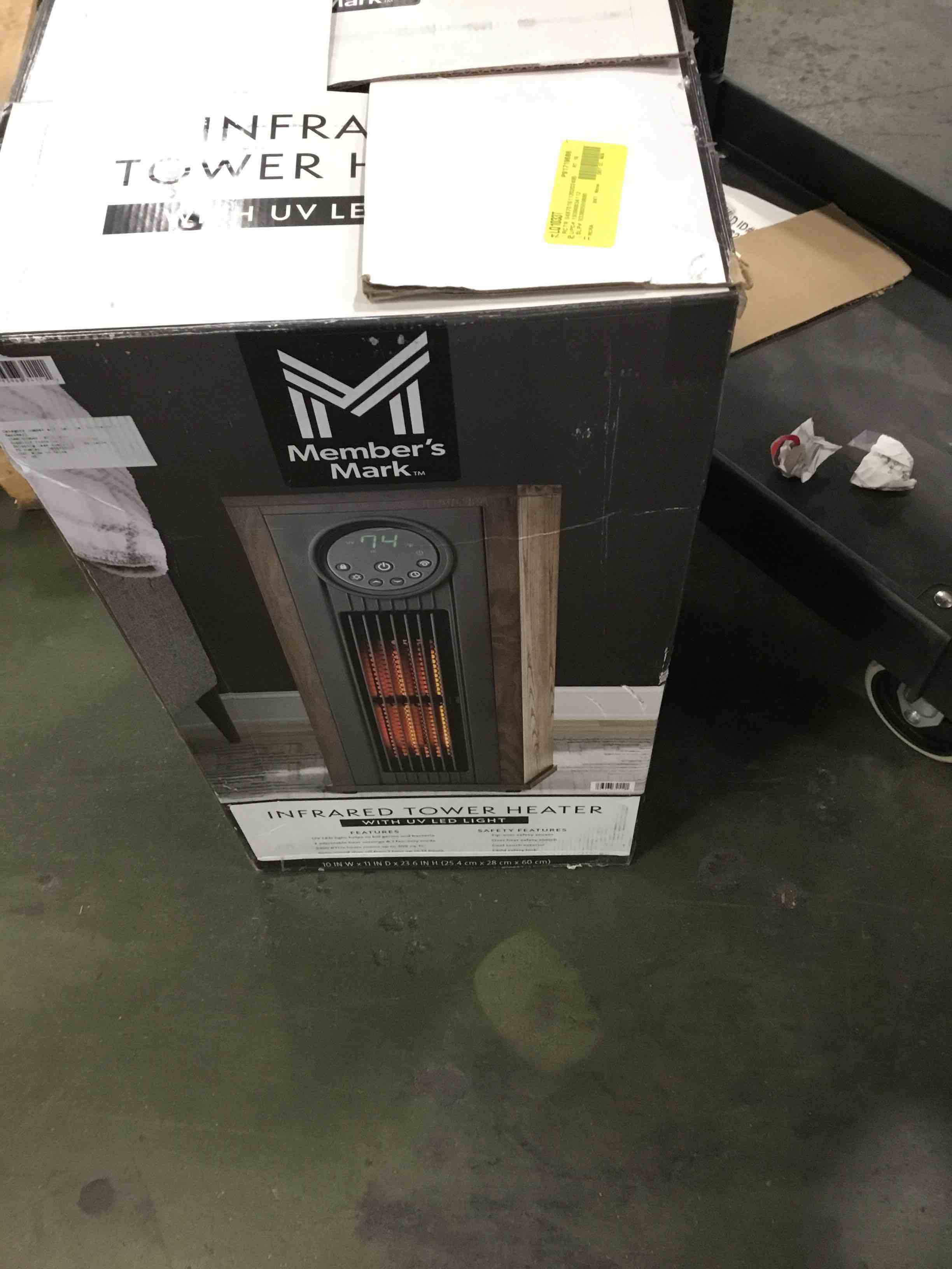 MEMBERS MARK INFRARED TOWER HEATER WITH UV LED LIGHT