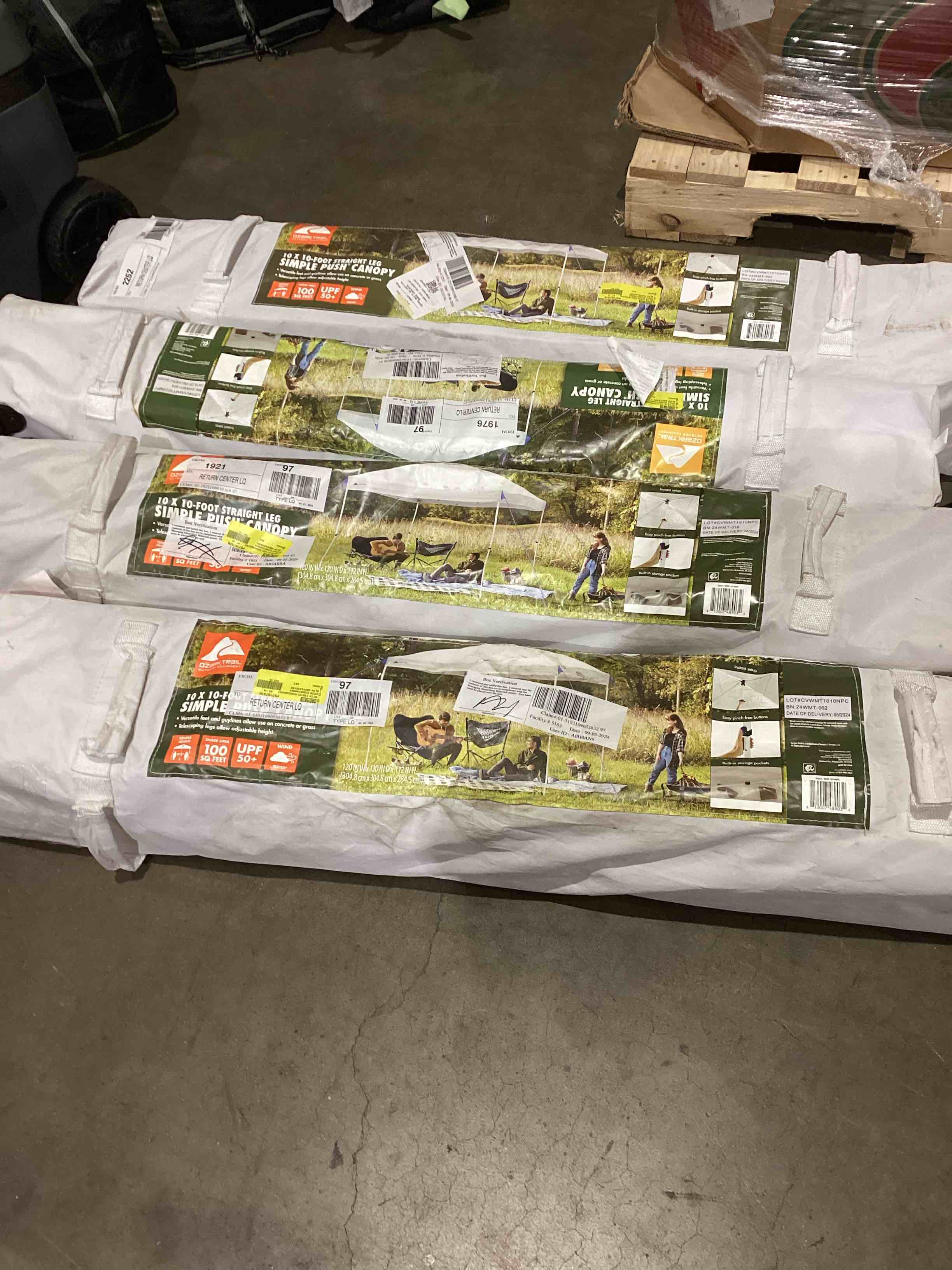 10x10ft simple push canopy 