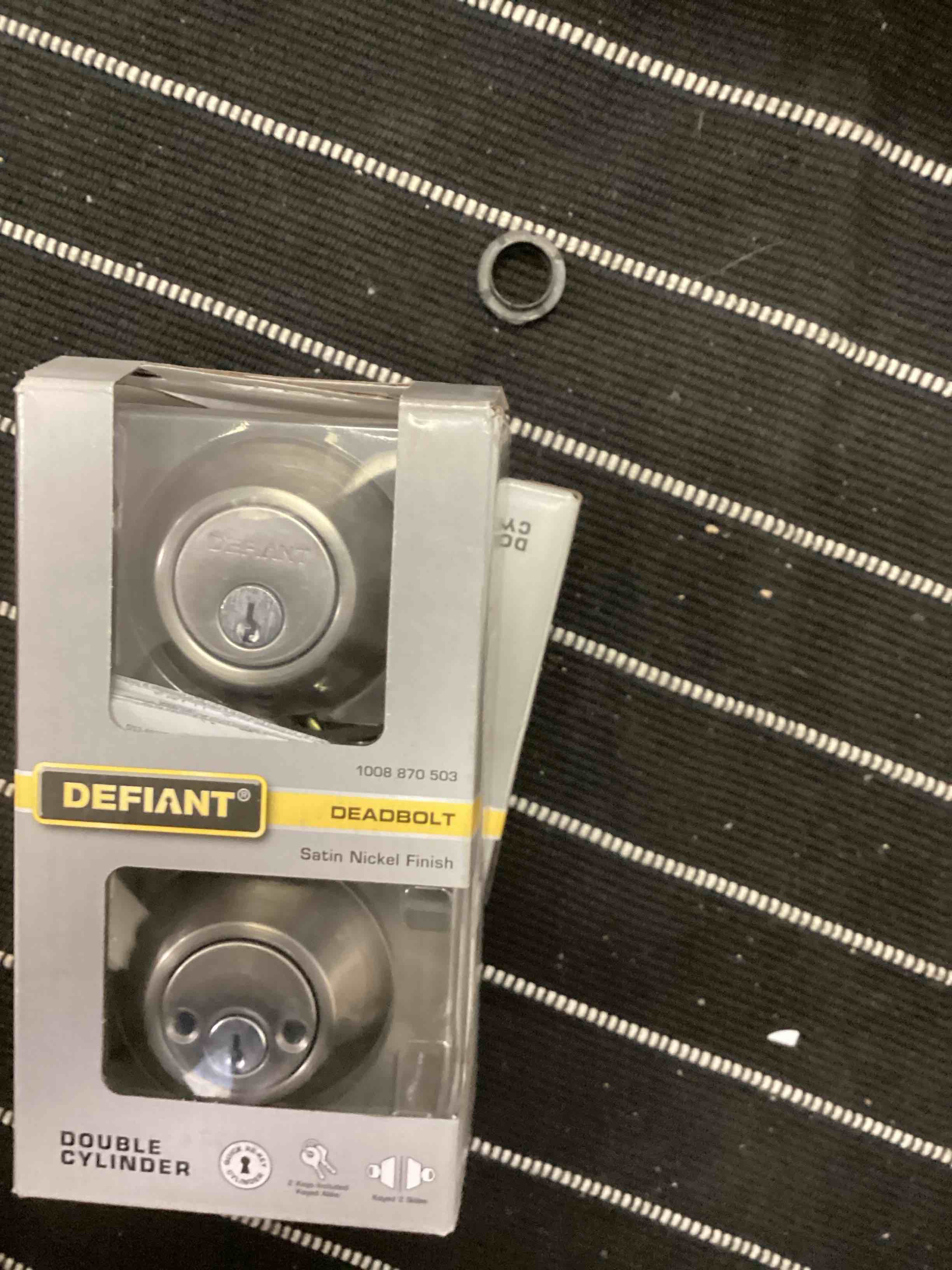 Defiant Aged Bronze Double Cylinder Deadbolt