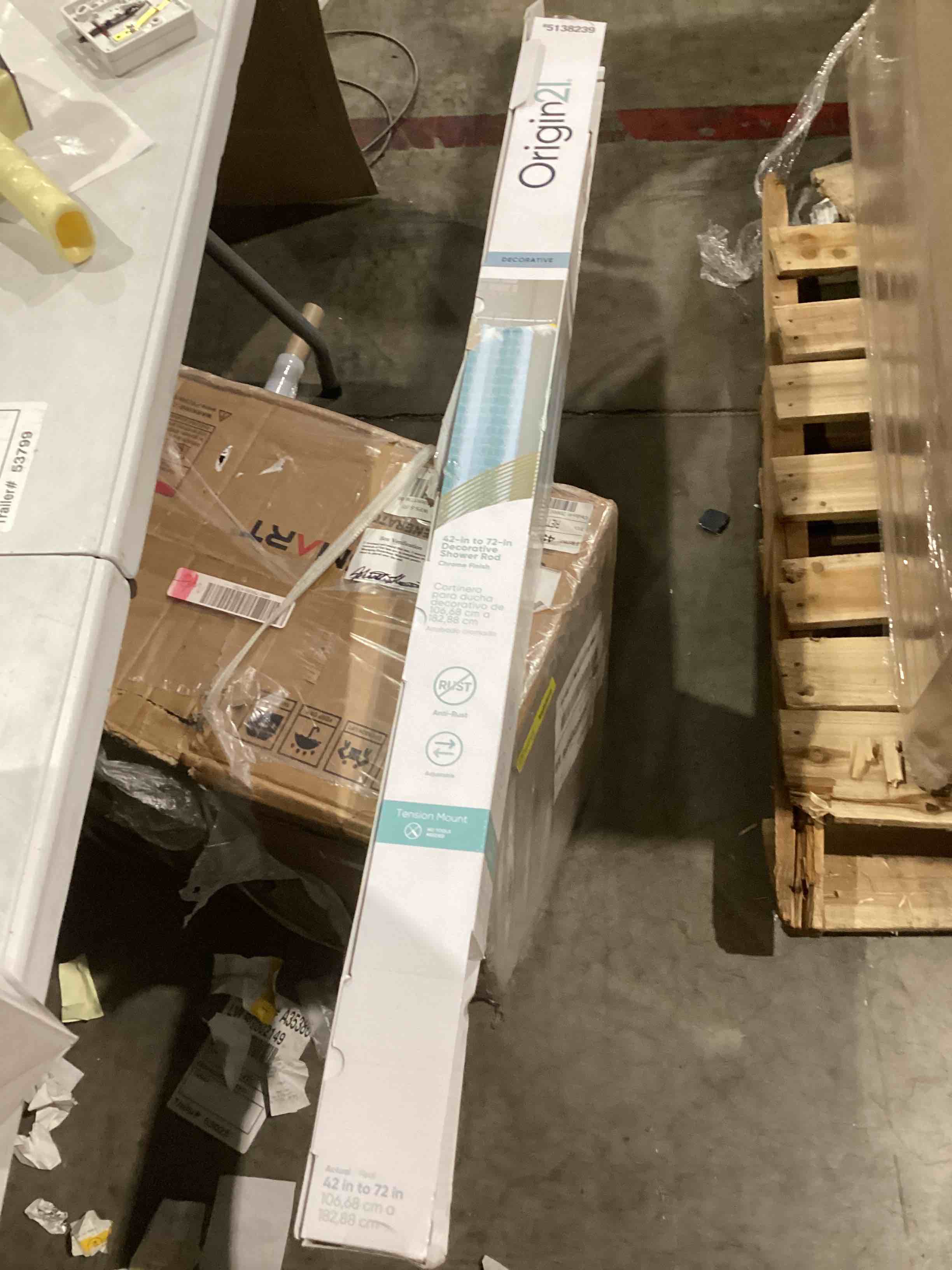 42- in to 72- in decorative shower rod