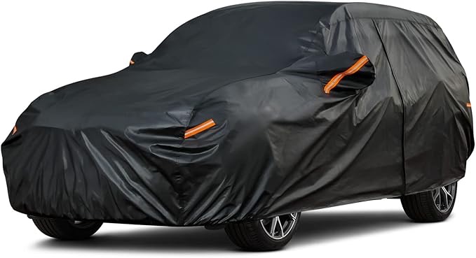 Kayme Car Cover Waterproof All Weather, Full Exterior Cover Outdoor Snow Sun Uv Protection