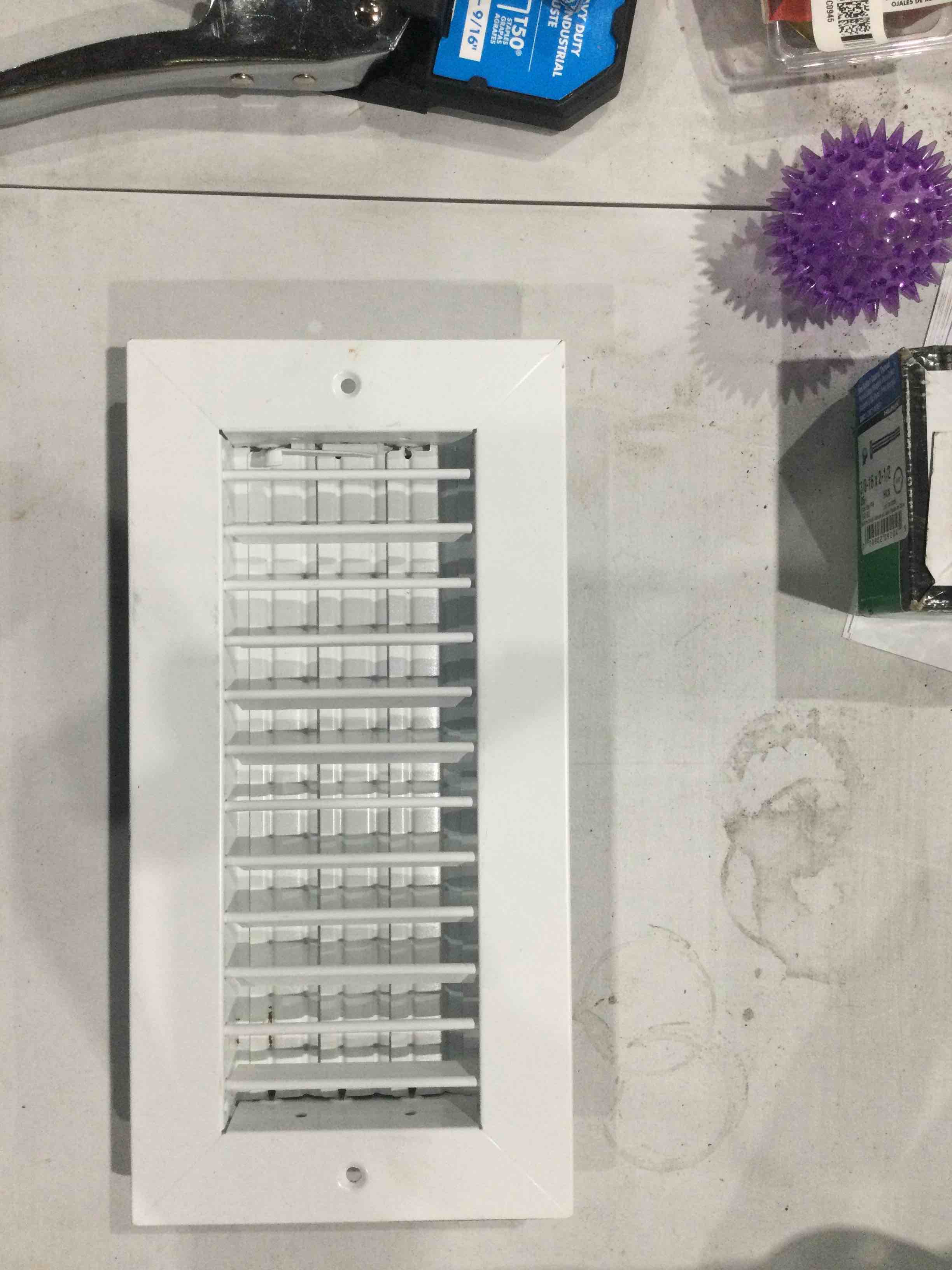 6 Pcs Air Ceiling Vent Covers 3 Way Sidewall Wall Ceiling Register Air Conditioner Vent Cover Solid Steel HVAC Cover for Home, Bathroom, Office, Toilet