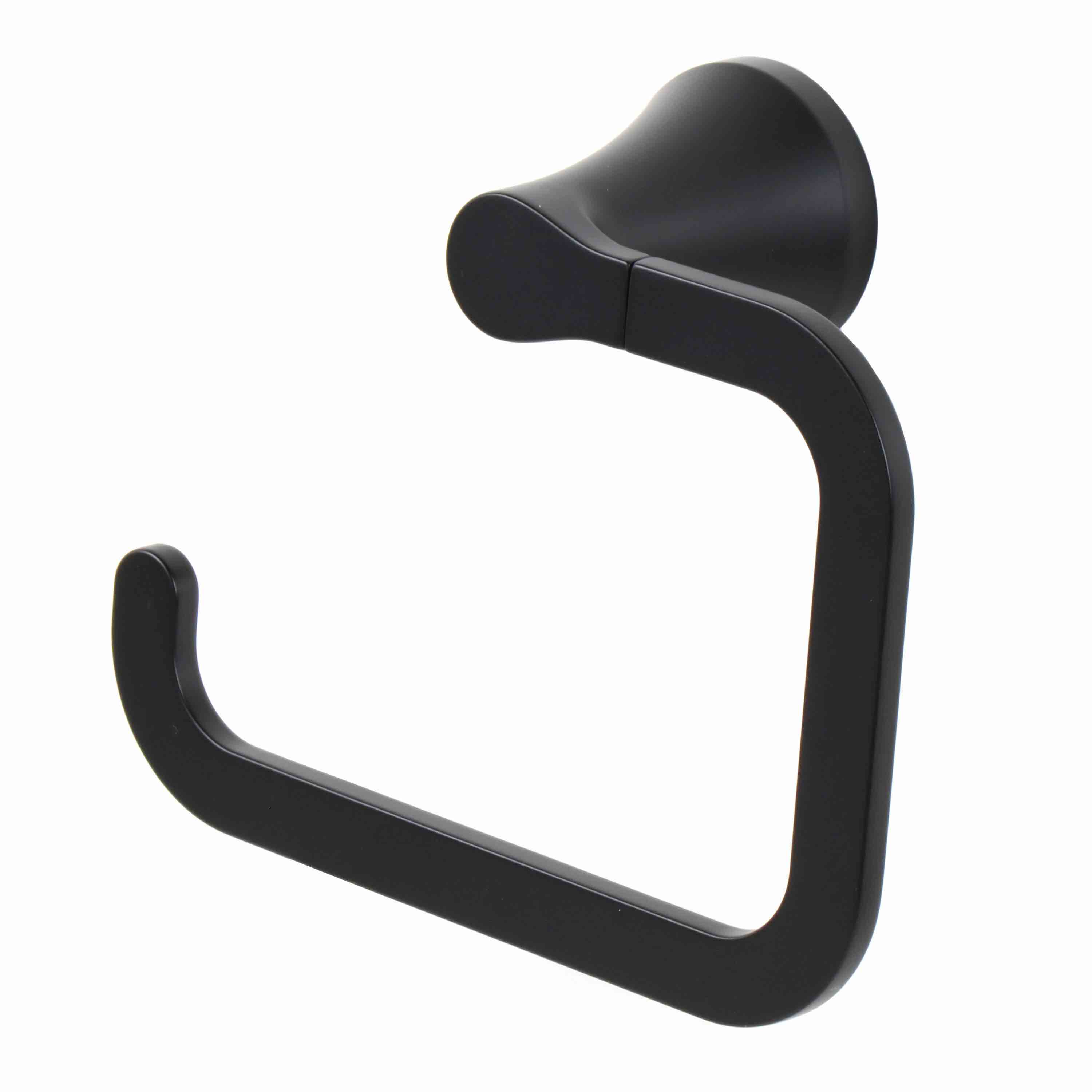 Franklin Brass MAX46-FB Maxted Towel Ring, 7.87 x 2.15 x 6.04 Inches, Matte Black